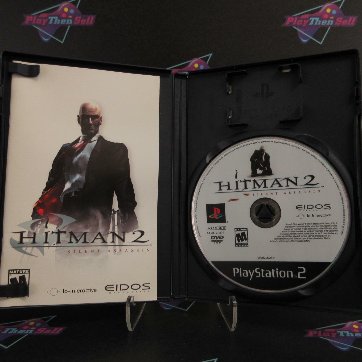 Hitman 2 Silent Assassin GH + Reg Card PS2 PlayStation 2 AD CIB - Very Good