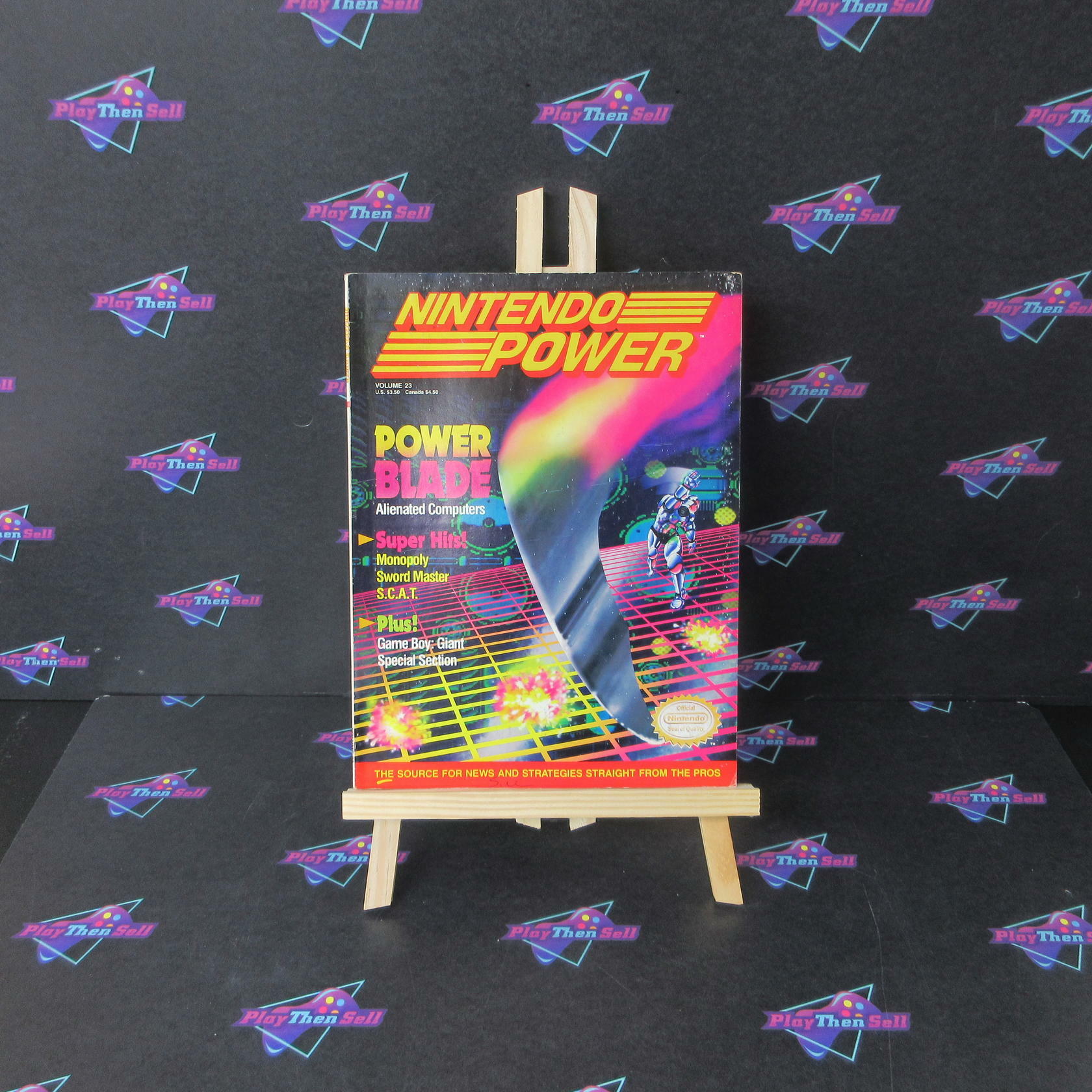 Nintendo Power Magazine volume #23 + Poster - AD See Pics - Good