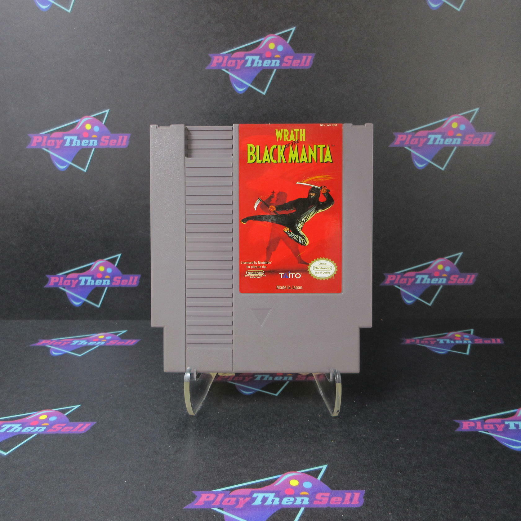 Wrath of the Black Manta Nintendo NES Cart Only Authentic / Tested - Very Good