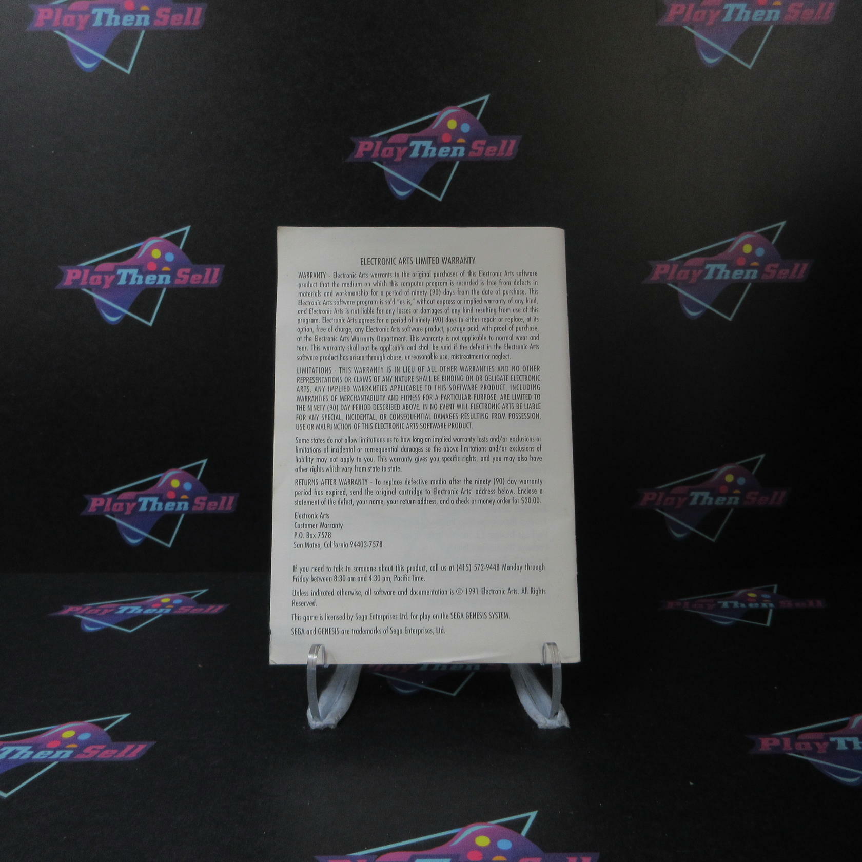 F-22 Interceptor Sega Genesis Boxed MD/CS Authentic / Tested - Very Good