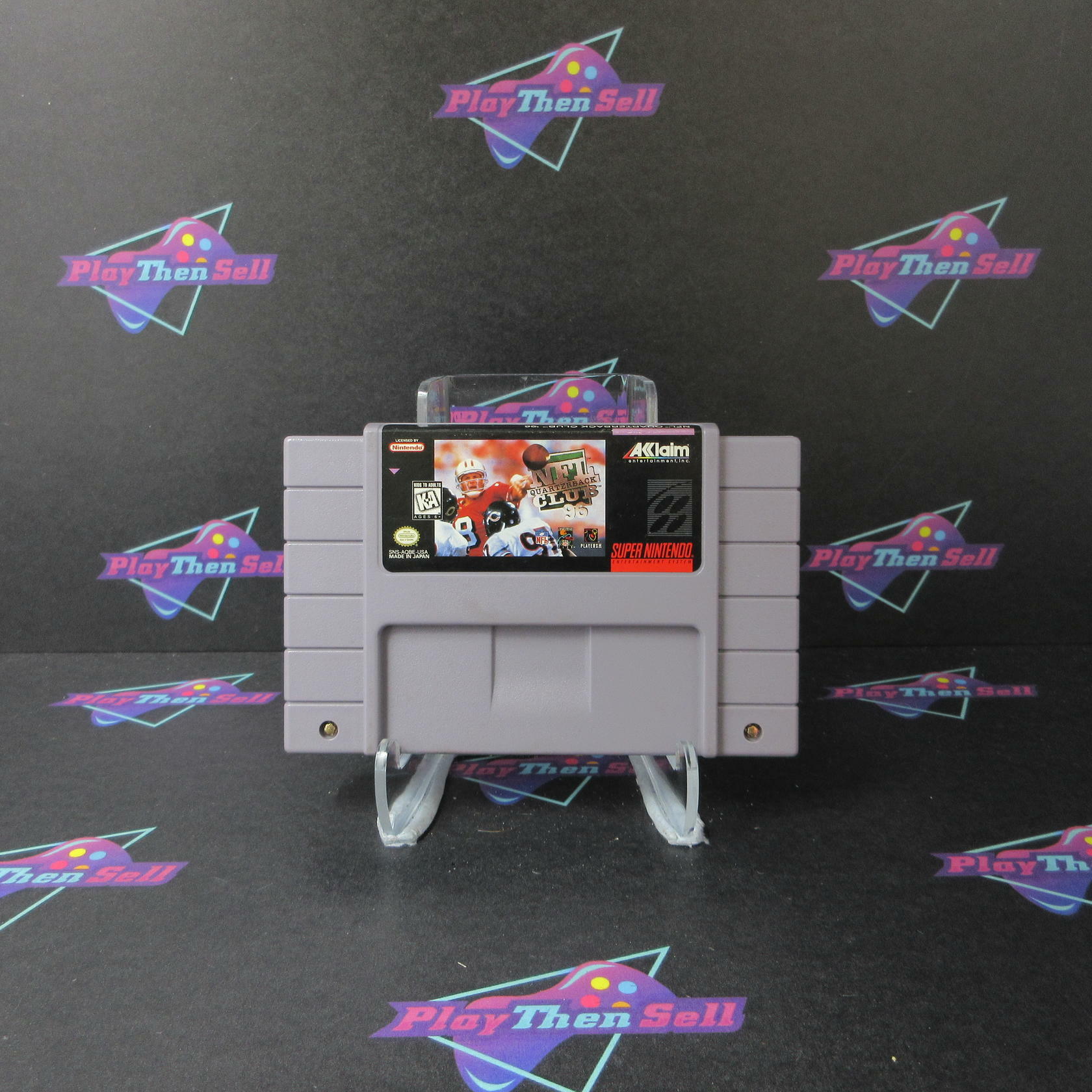 NFL Quarterback Club 96 Nintendo SNES Cartridge Only Authentic/Tested - Very Good