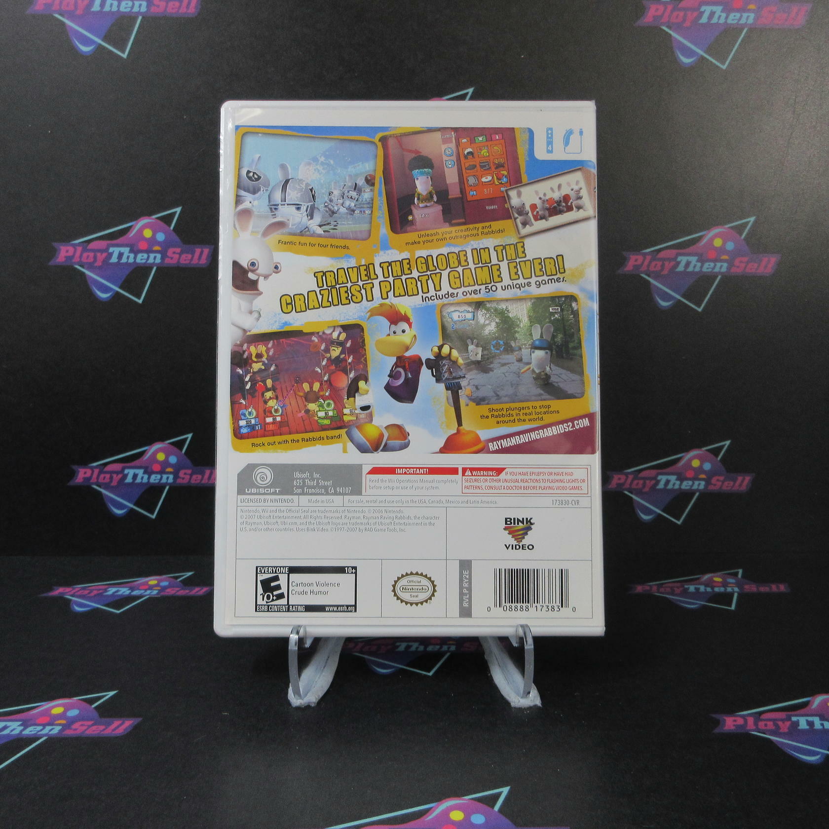 Rayman Raving Rabbids 2 - Nintendo Wii - Like New