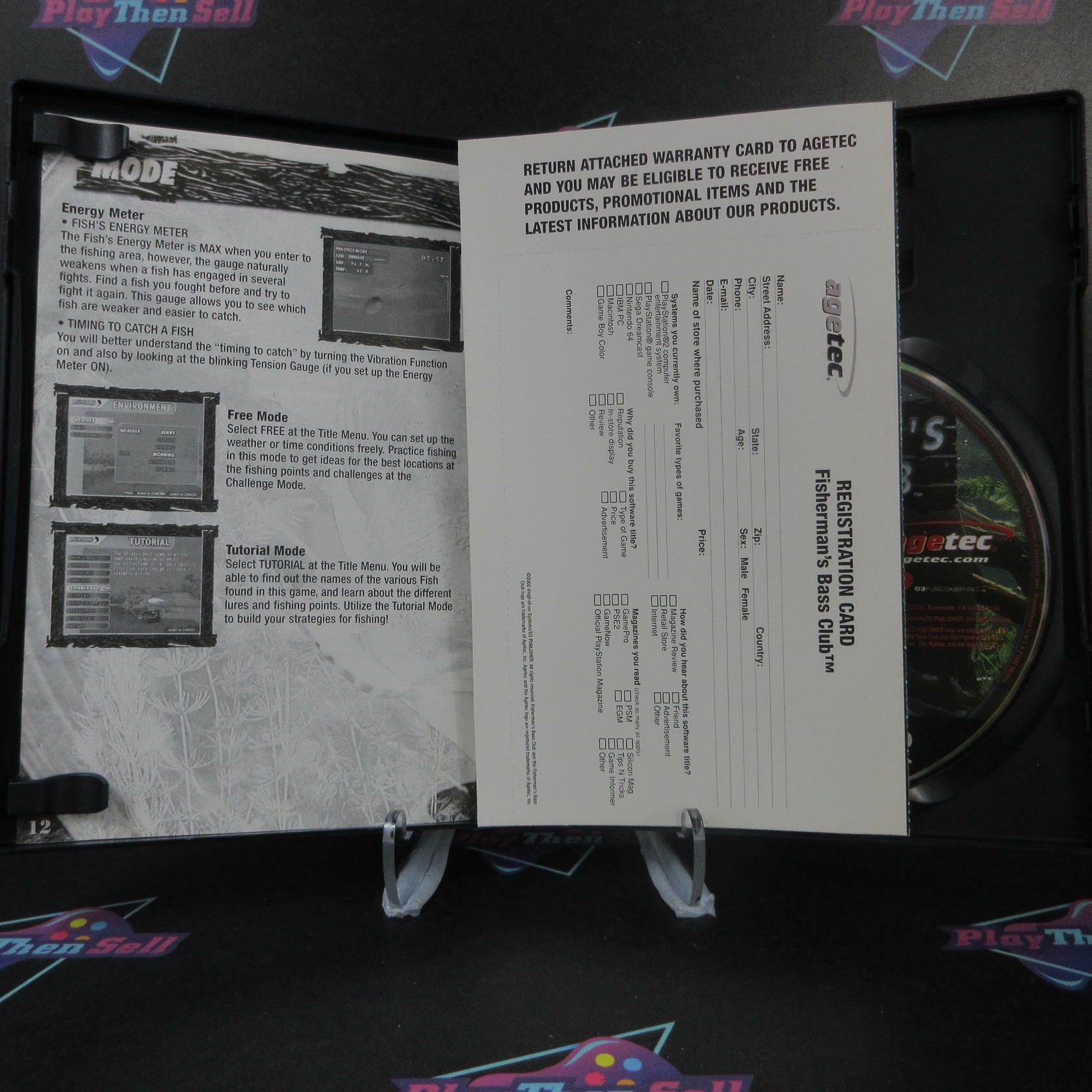 Fisherman's Bass Club + Reg Card PS2 PlayStation 2 AD Complete CIB - Very Good