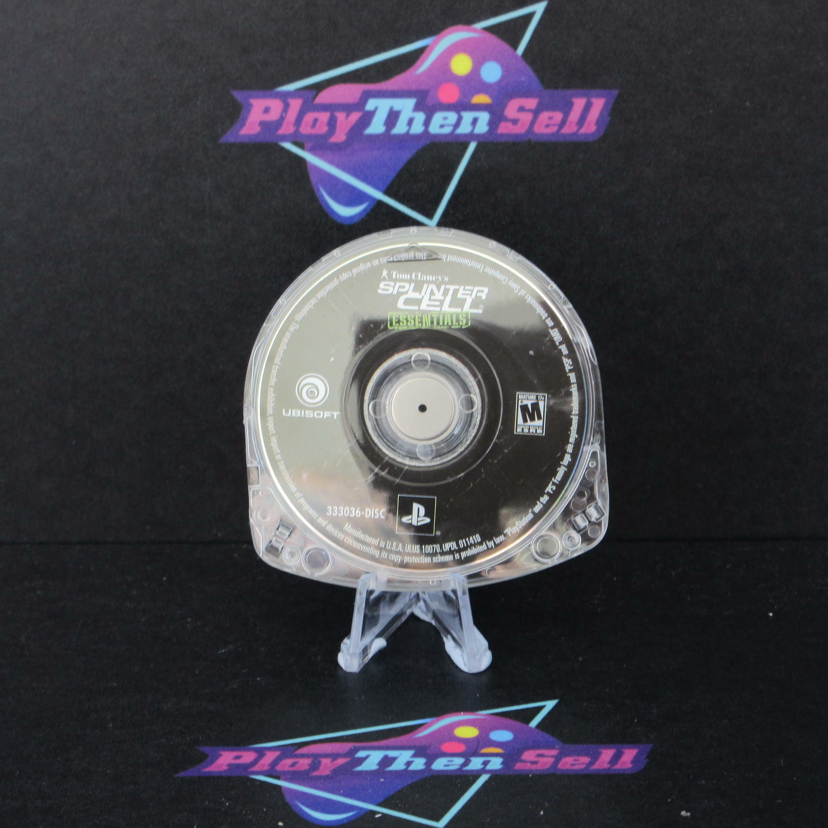 Tom Clancy's Splinter Cell Essentials - Sony PSP Clear UMD Disc Only Tested - Very Good
