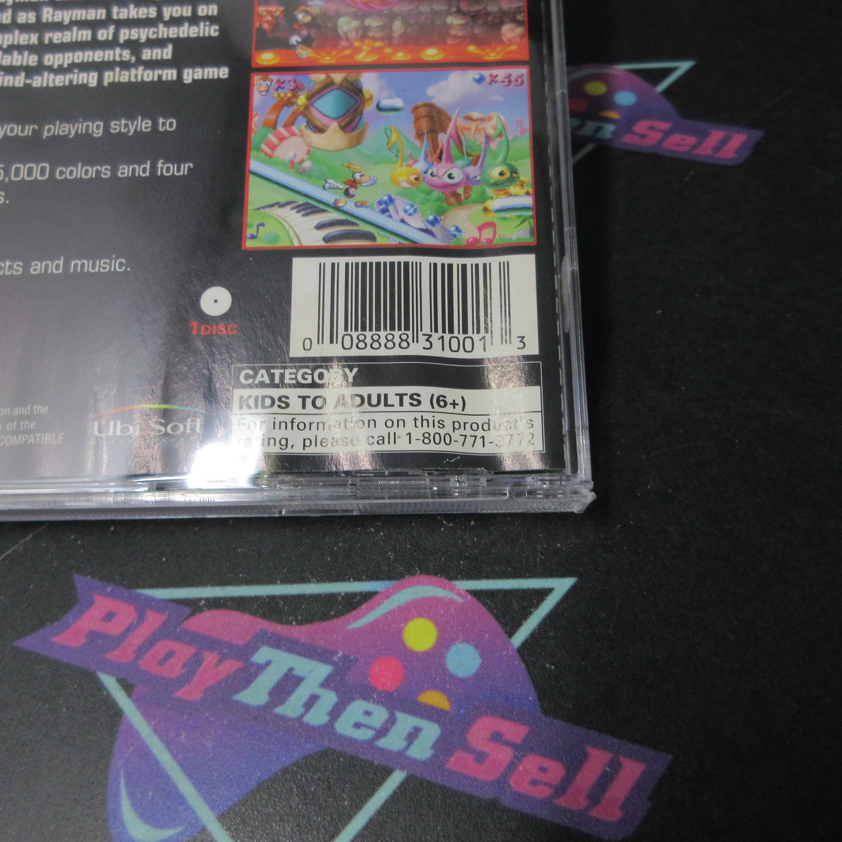 Rayman Greatest Hits + Reg Card PS1 Playstation 1 AD/MD/DD Complete CIB - Very Good