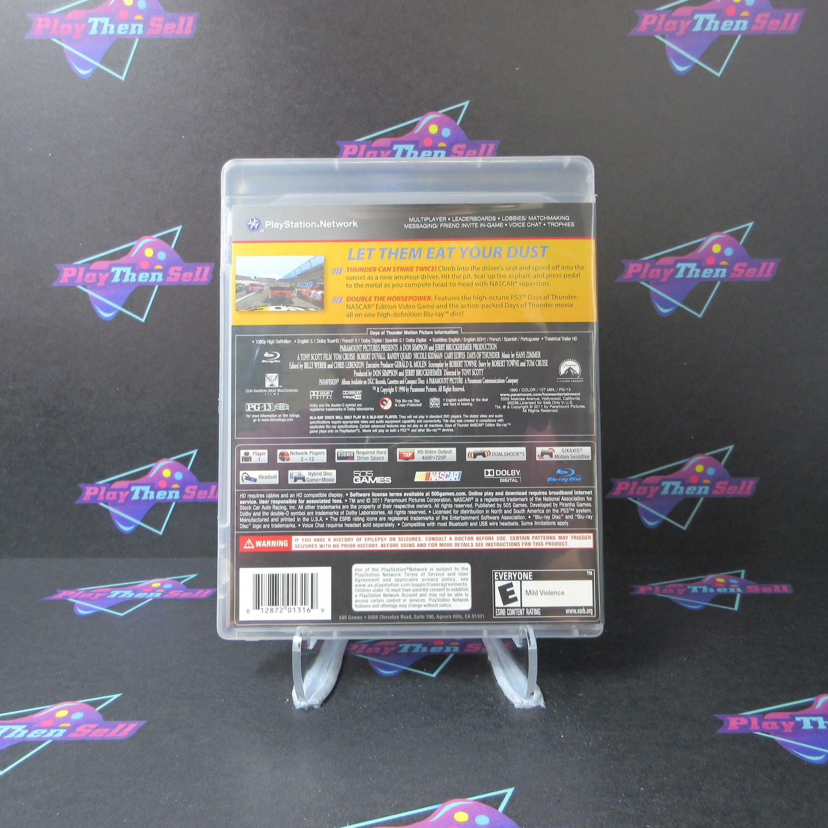 Days of Thunder PS3 PlayStation 3 - Like New