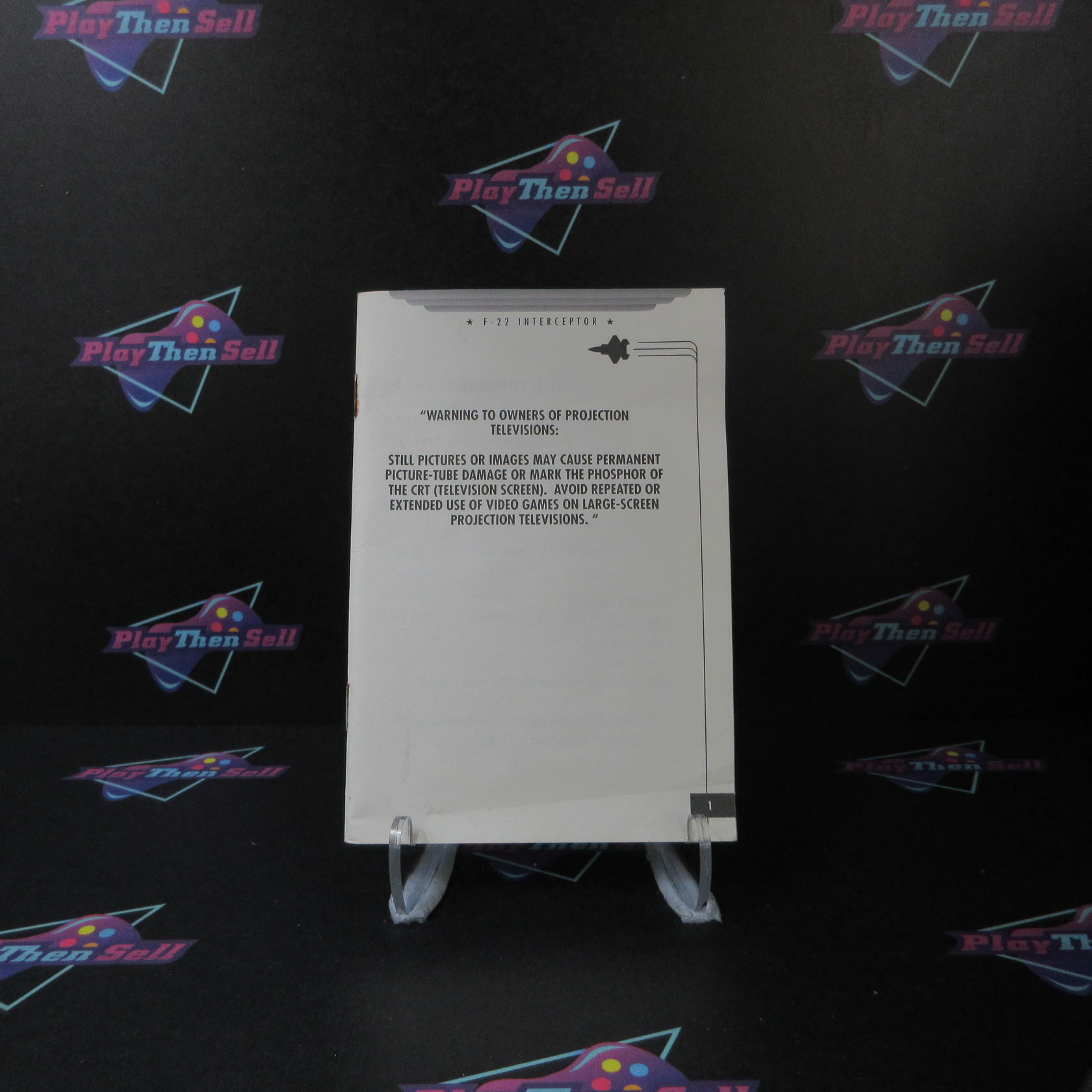 F-22 Interceptor Sega Genesis Boxed MD/CS Authentic / Tested - Very Good