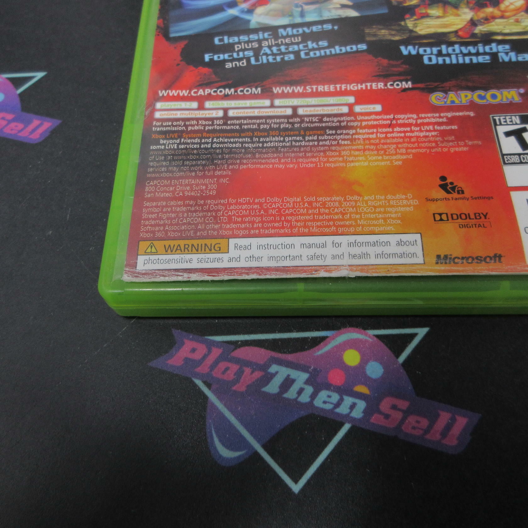 Street Fighter IV Xbox 360 AD/NM - Very Good