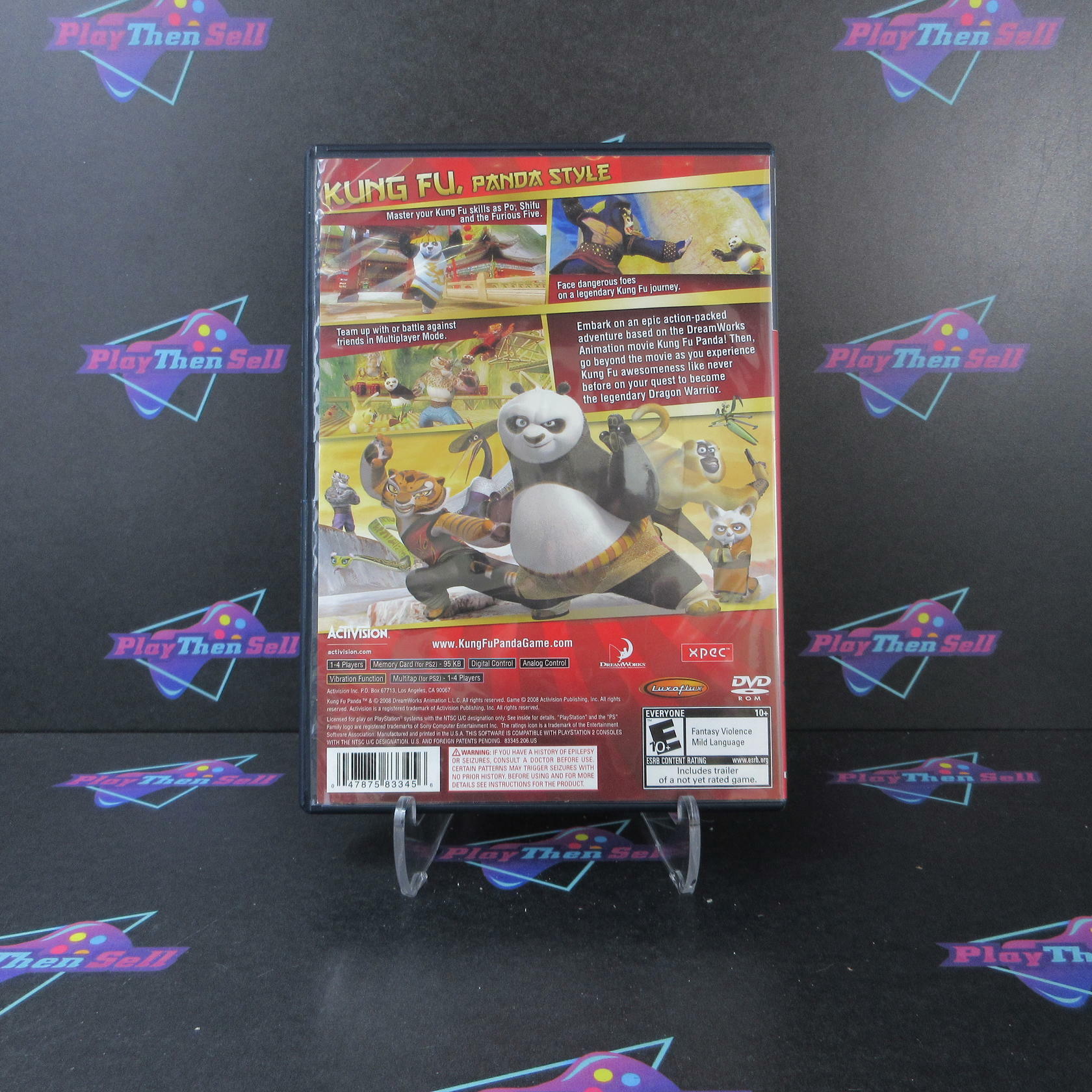 Kung Fu Panda PS2 PlayStation 2 + Movie Ticket - Like New