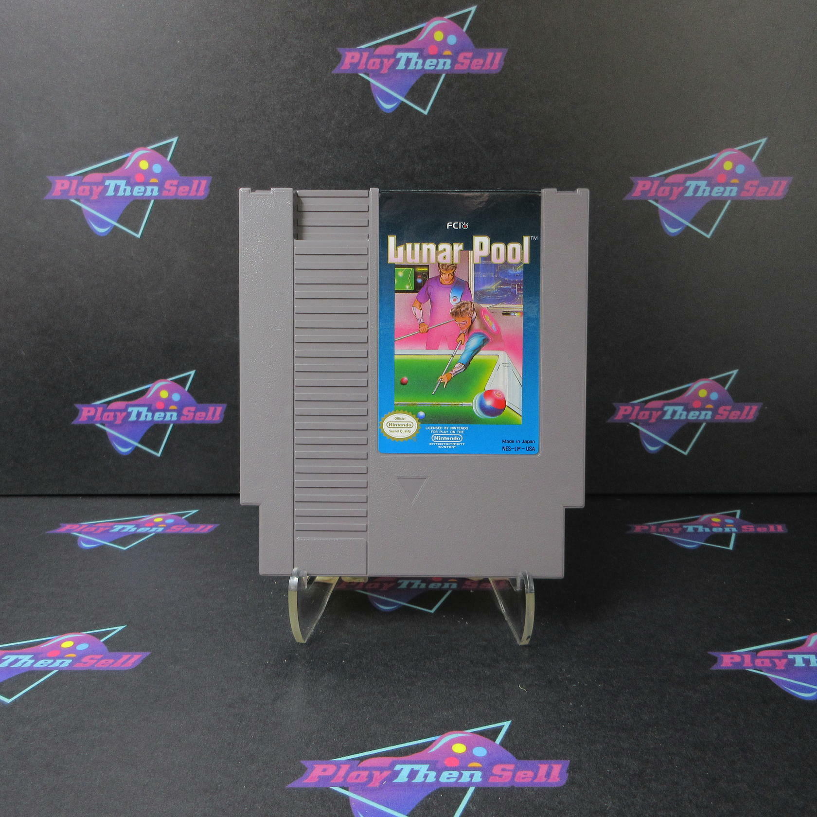 Lunar Pool Nintendo NES Cart Only Authentic / Tested - Very Good