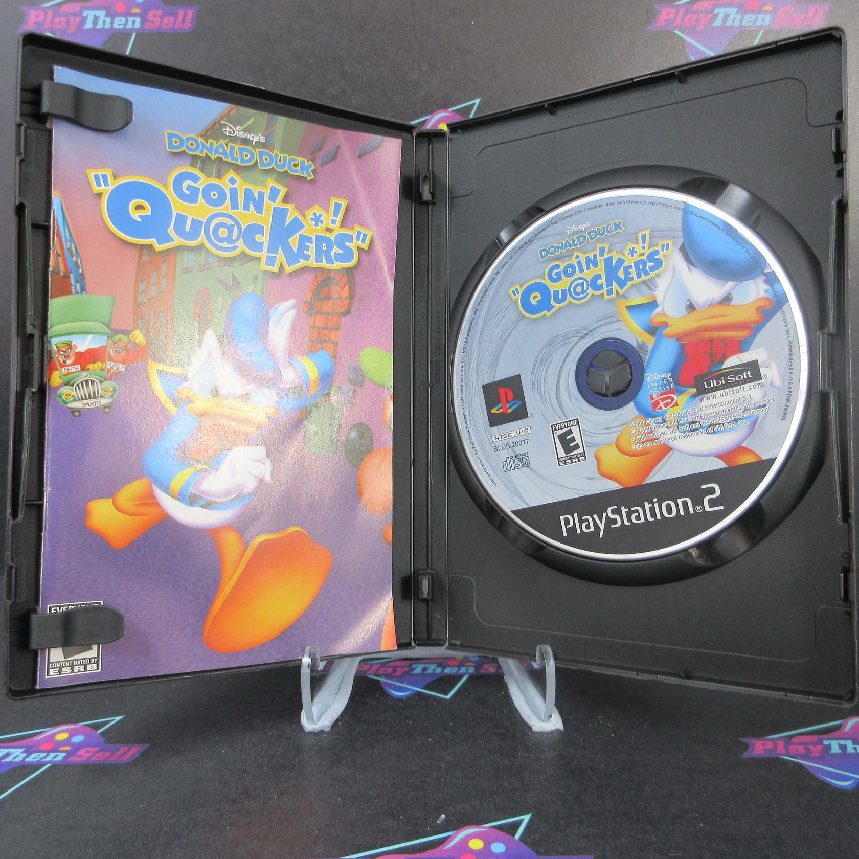 Donald Duck Goin' Quackers PS2 PlayStation 2 + Reg Card - Like New
