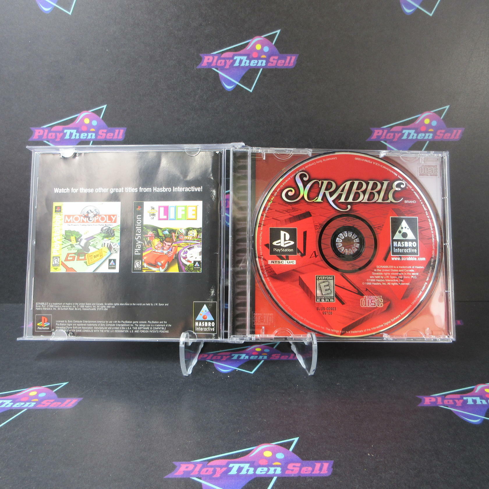Scrabble PS1 PlayStation 1 MD Complete CIB - Very Good