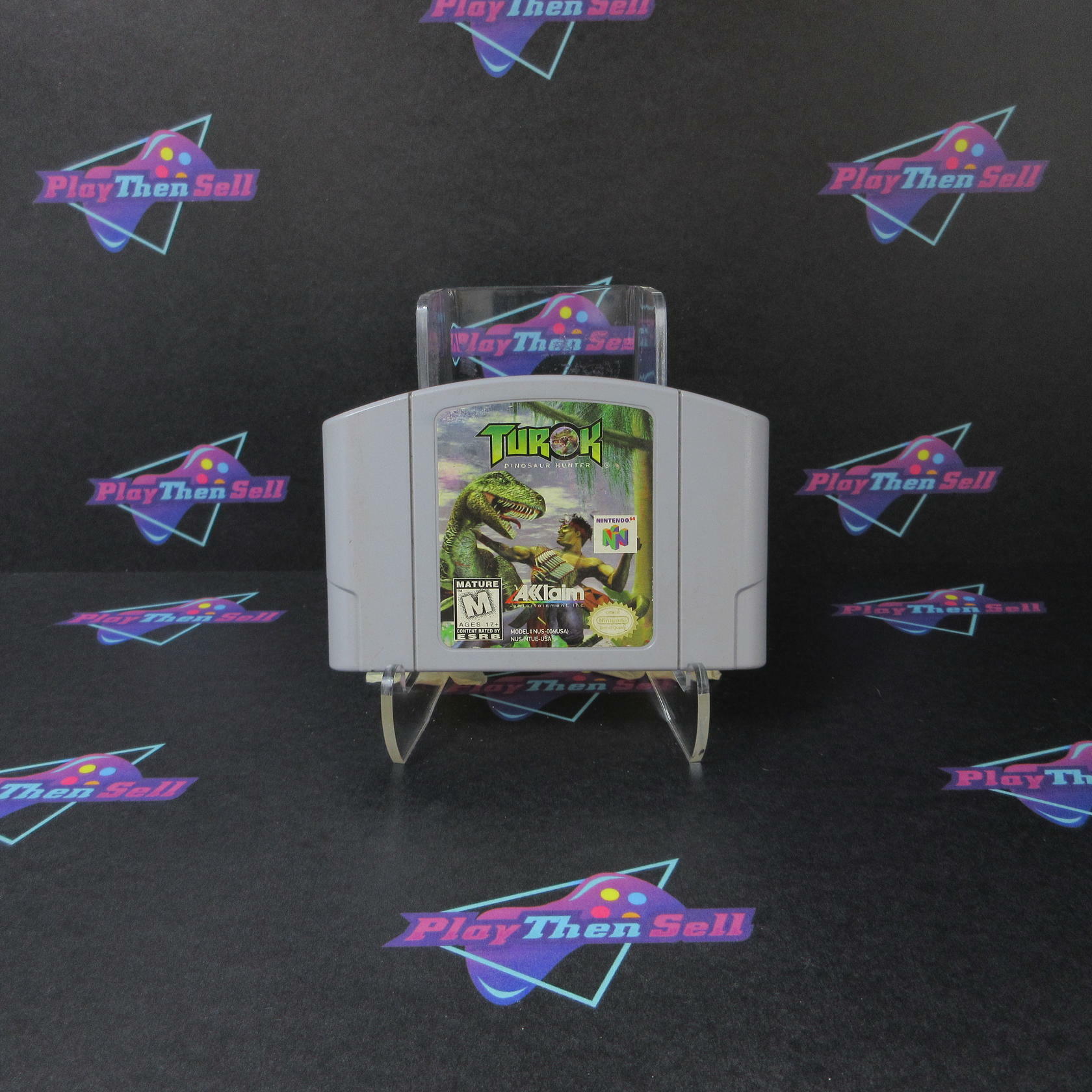 Turok Dinosaur Hunter Nintendo 64 Cartridge Only AD Authentic / Tested - Very Good