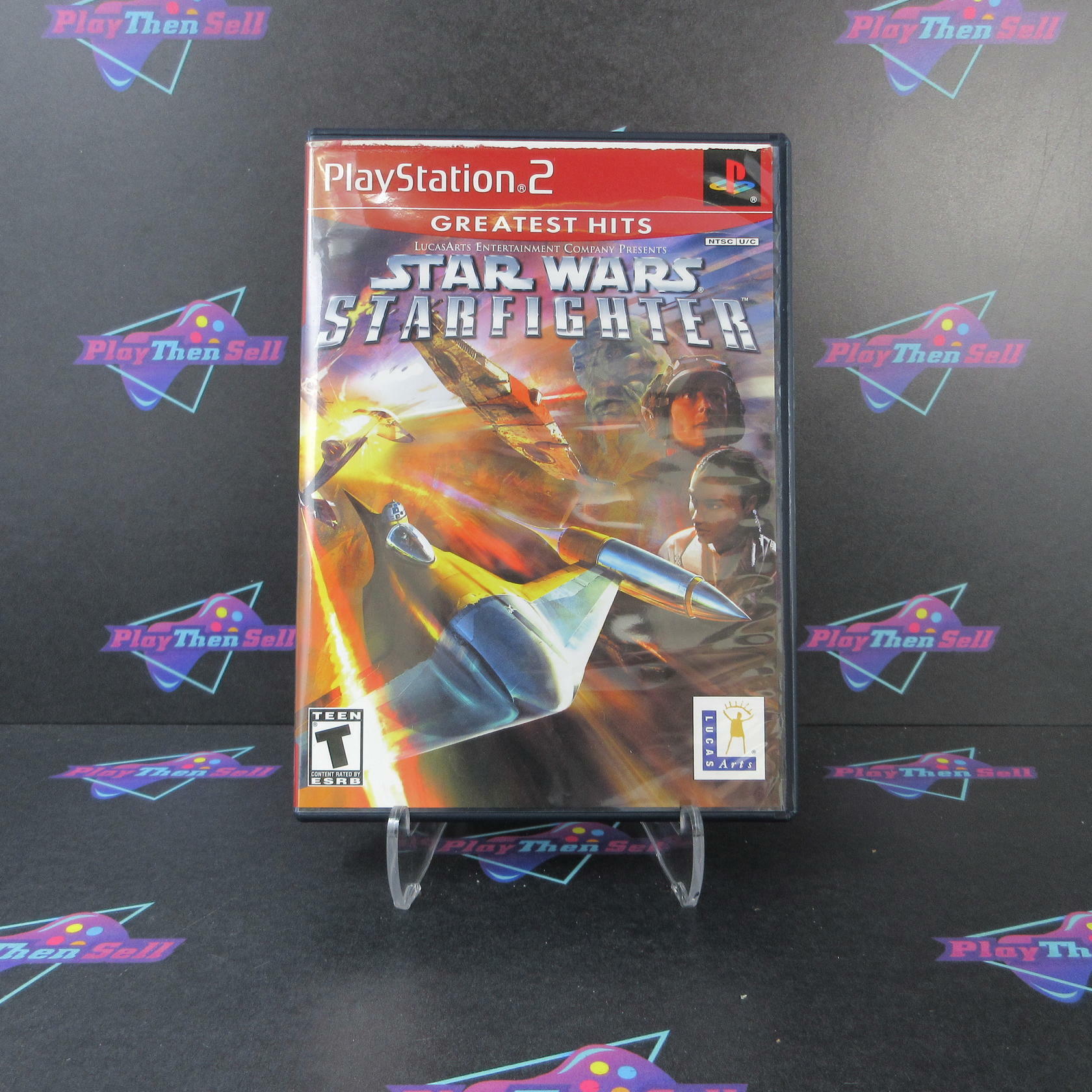 Star Wars Starfighter GH + Reg Card PS2 PlayStation 2 AD Complete CIB - Very Good