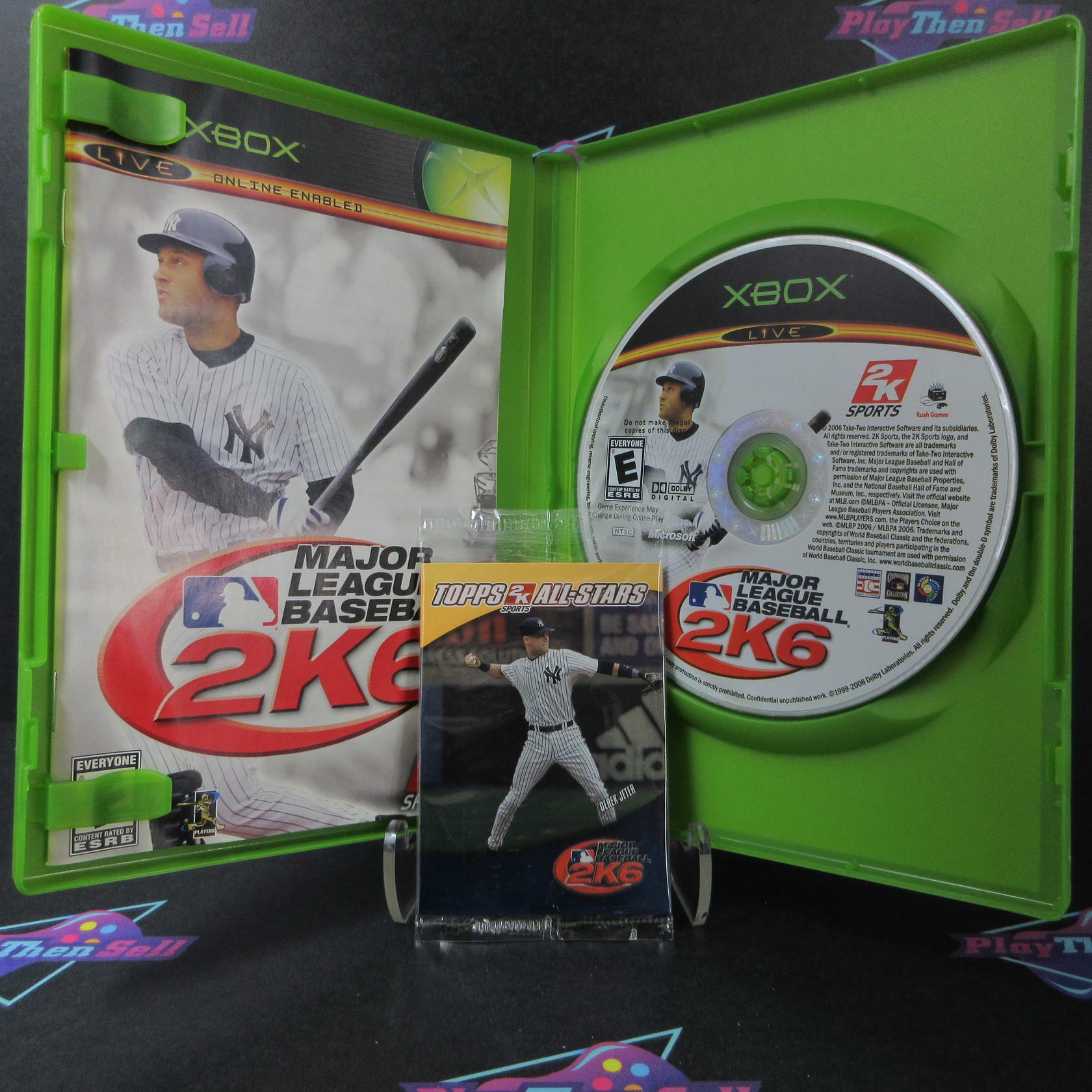 Major League Baseball 2K6 Xbox + Sealed Cards / Reg Card - Like New