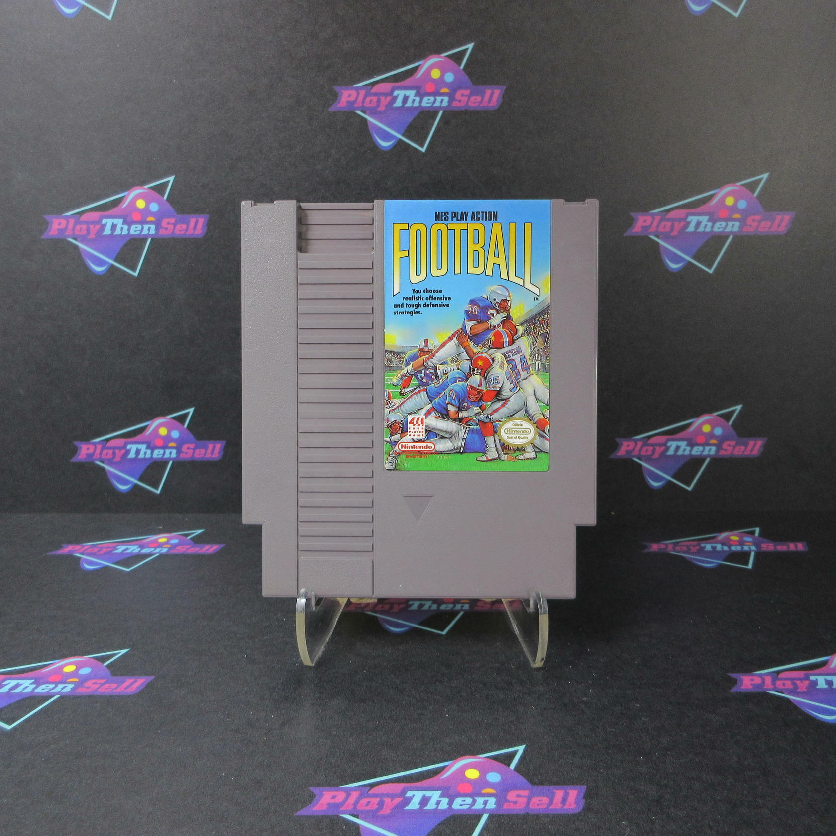 NES Play Action Football Nintendo NES Cartridge Only Authentic / Tested - Very Good