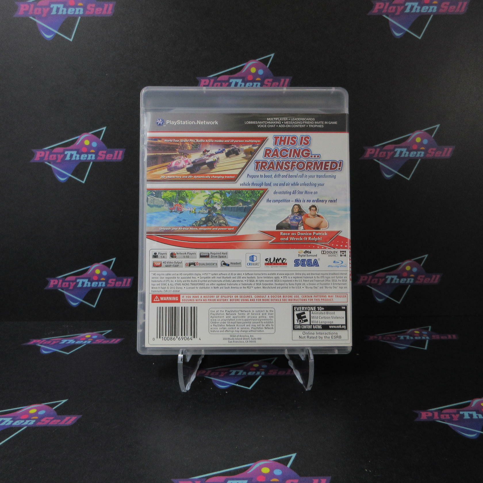 Sonic & All-Stars Racing Transformed PS3 PlayStation 3 MD Complete CIB - Very Good