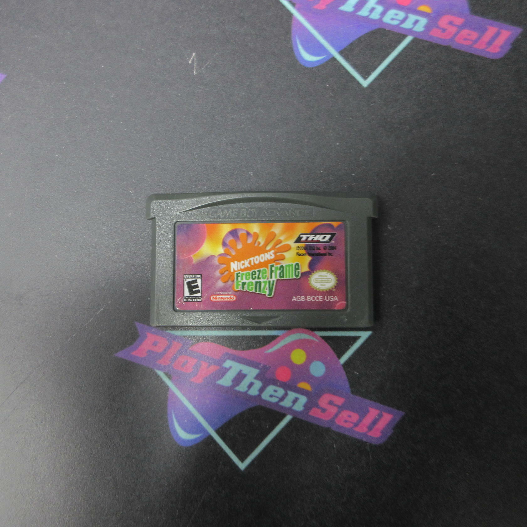 Nicktoons Freeze Frame Frenzy Gameboy Advance Cartridge Only Authentic / Tested - Very Good