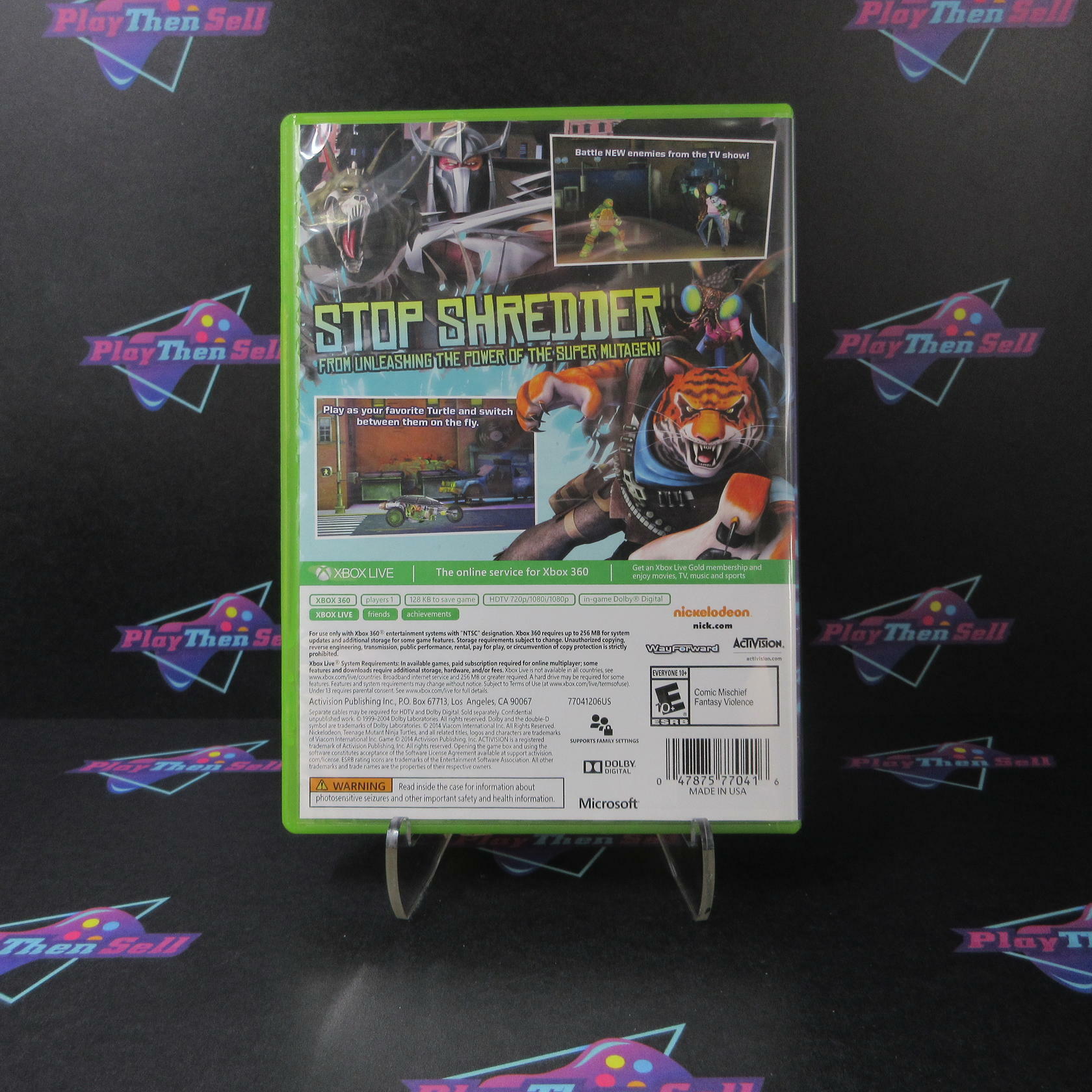 Teenage Mutant Ninja Turtles Danger of the Ooze Xbox 360 - Like New