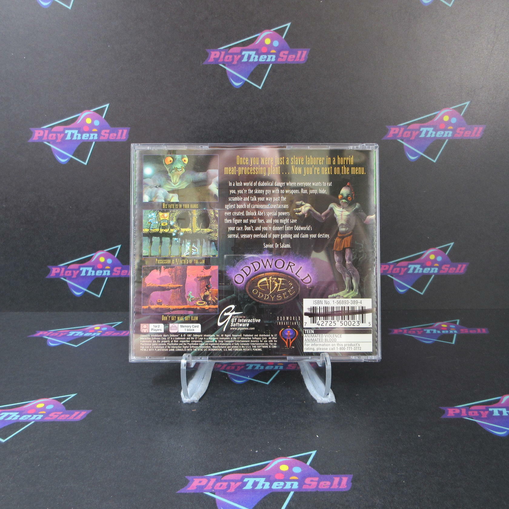 Oddworld Abe's Oddysee GH PS1 PlayStation 1 - Like New