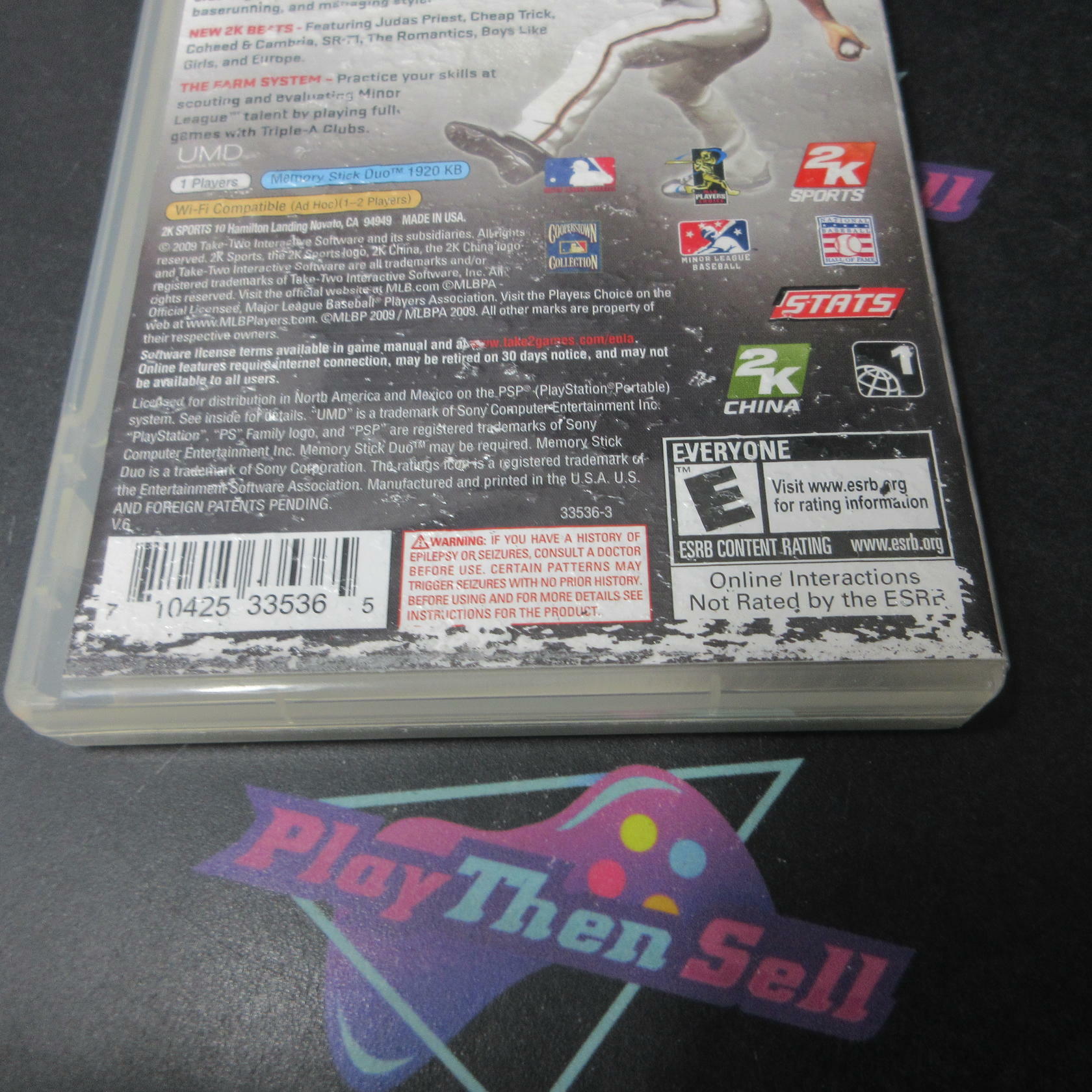 Major League Baseball 2K9 Sony PSP AD Complete CIB - Very Good