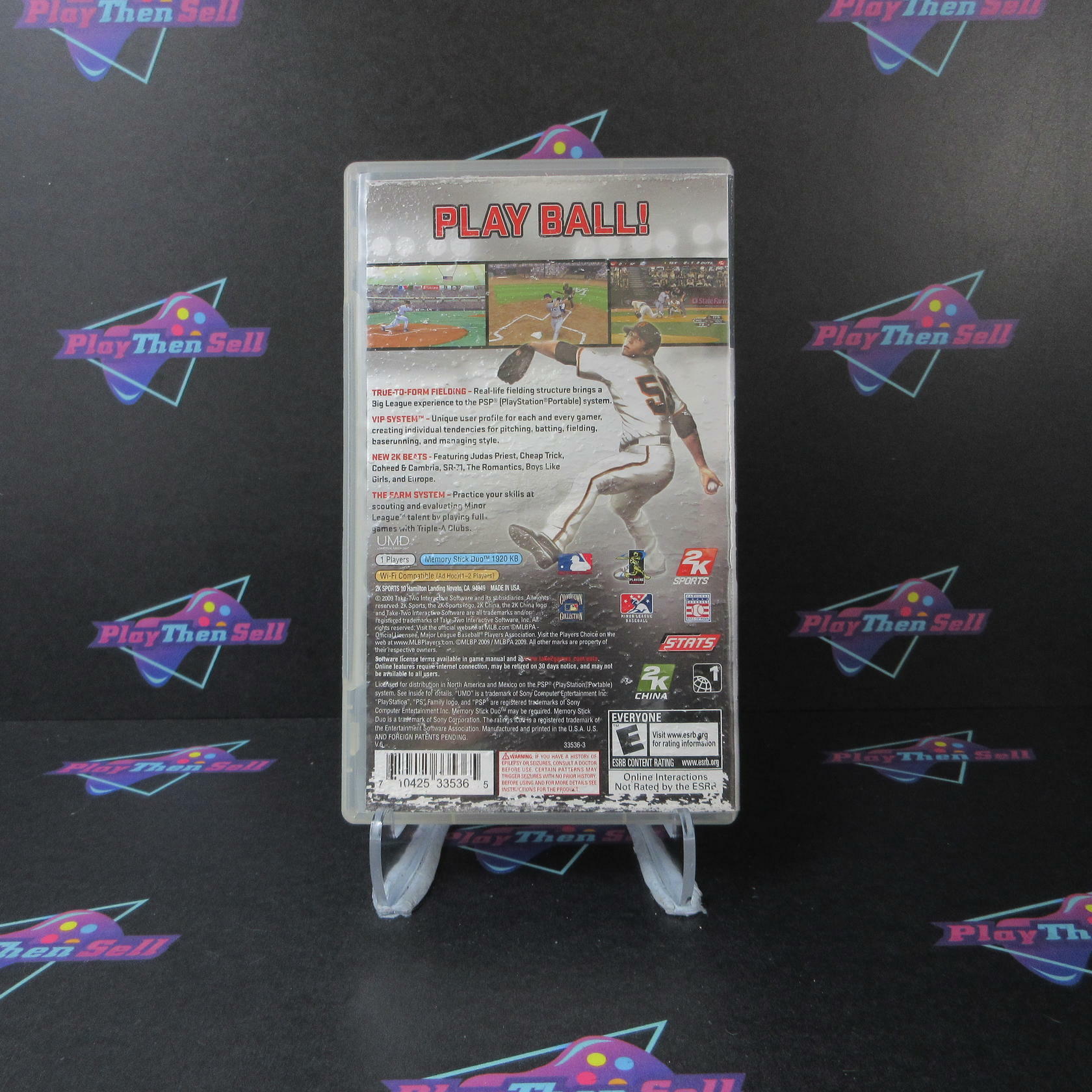 Major League Baseball 2K9 Sony PSP AD Complete CIB - Very Good