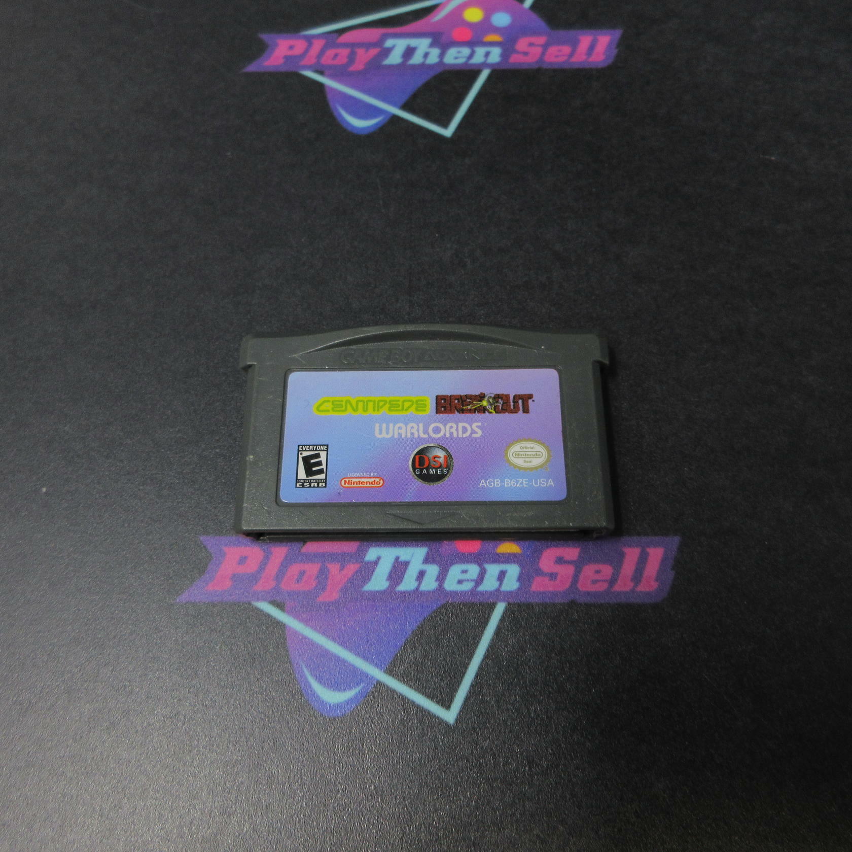 Centipede / Breakout / Warlords Gameboy Advance Cart Only Authentic / Tested - Very Good