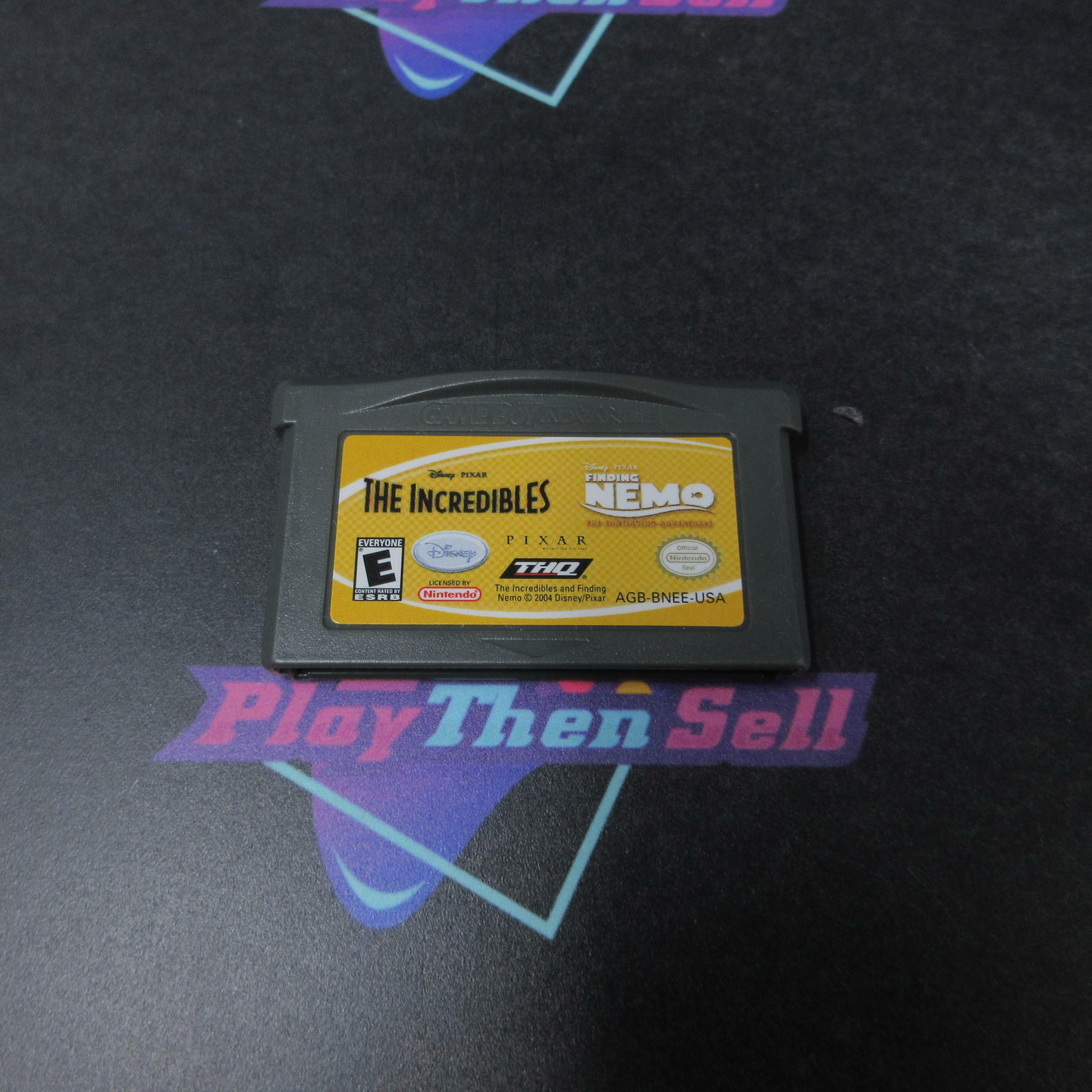 The Incredibles & Finding Nemo GameBoy Advance Cart Only Authentic / Tested - Very Good