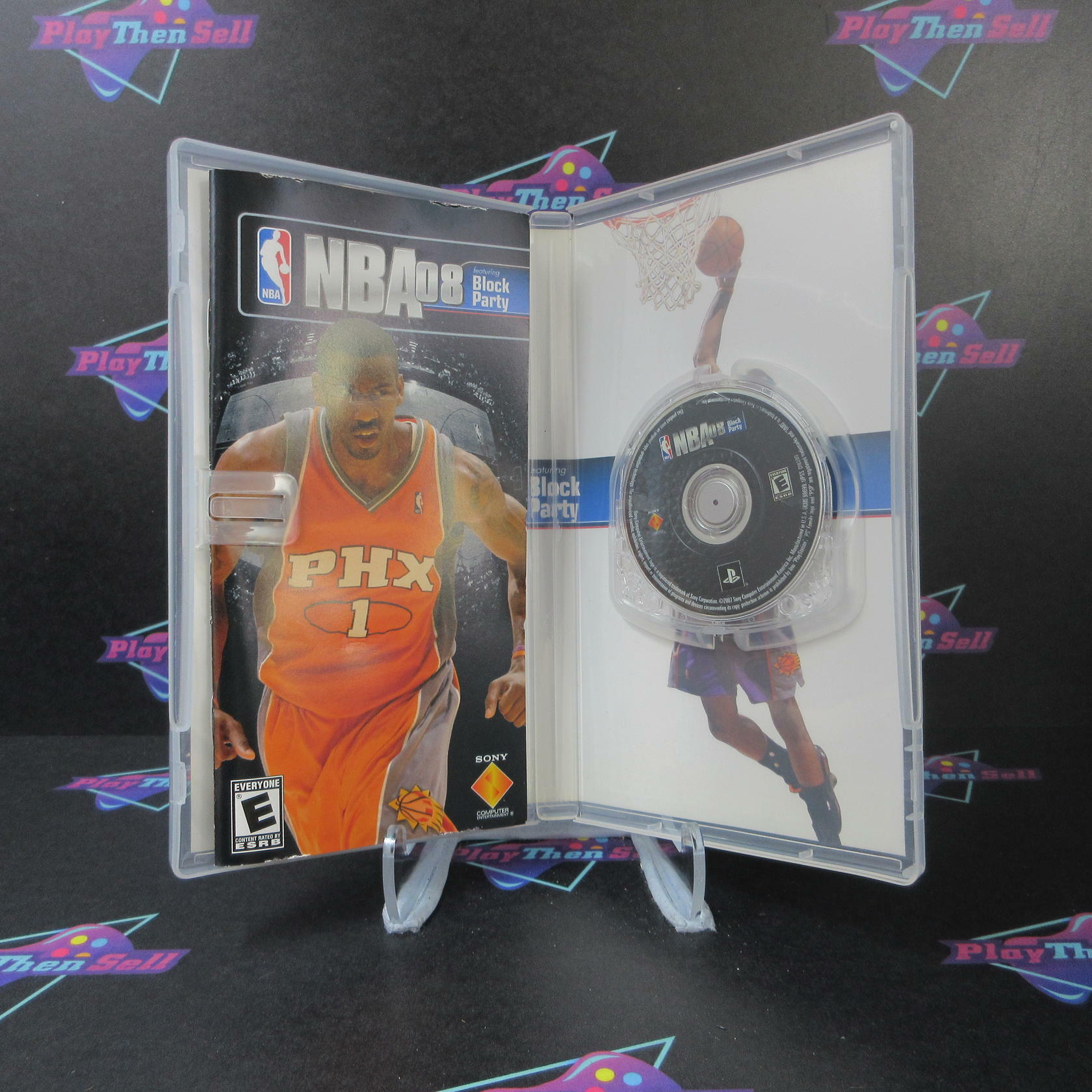 NBA 08 Block Party - Clear UMD Sony PSP + Reg Card - Like New