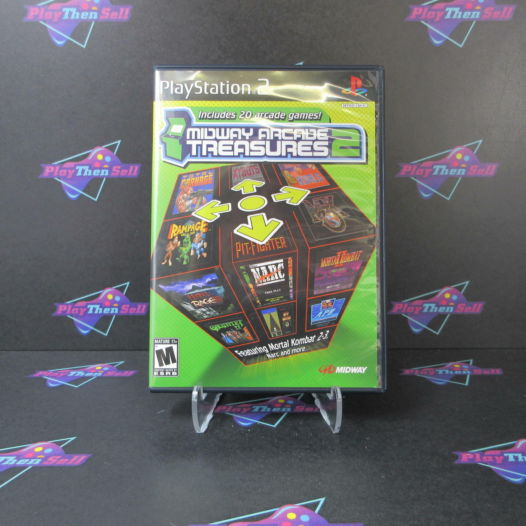 Midway Arcade Treasures 2 PS2 PlayStation 2 + Reg Card - Like New