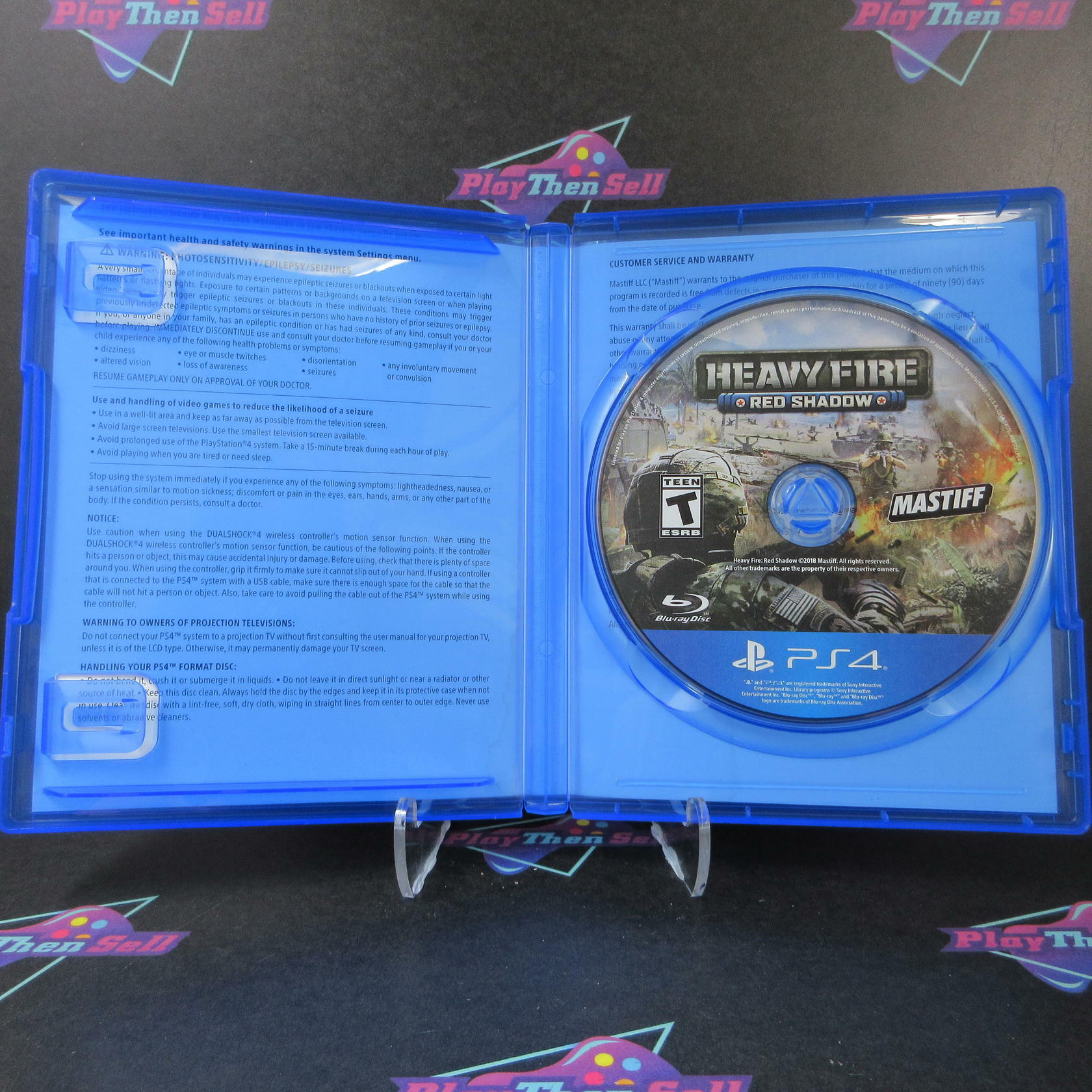 Heavy Fire Red Shadow PS4 PlayStation 4 AD Complete CIB - Very Good