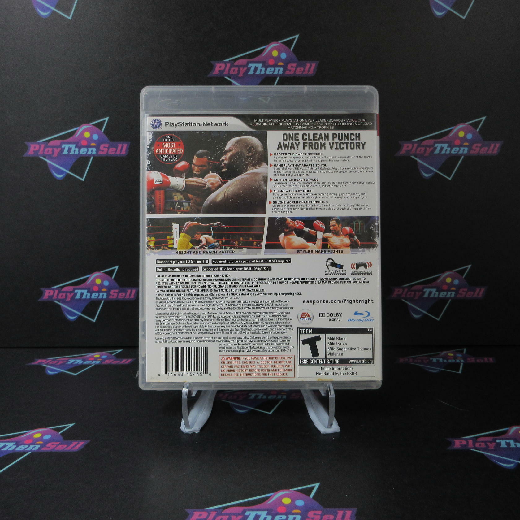 Fight Night Round 4 PS3 PlayStation 3 AD Complete CIB - Very Good