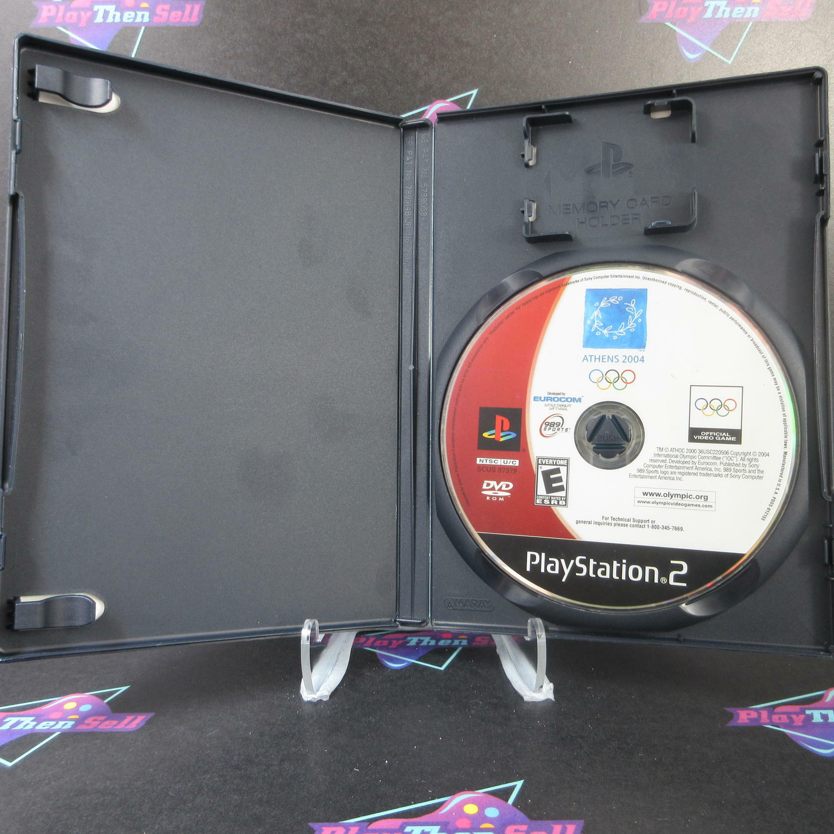 Athens 2004 Olympics PS2 PlayStation 2 Rental Art AD/NM - Very Good