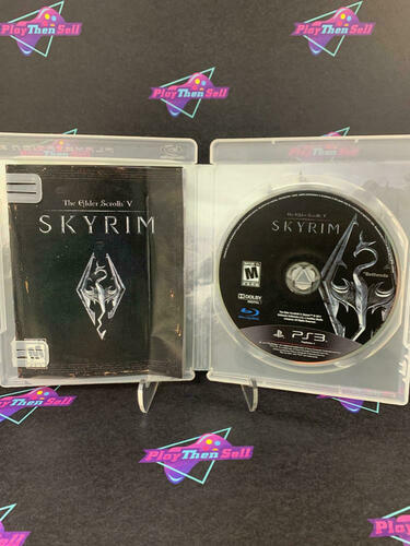 Elder Scrolls V Skyrim PS3 PlayStation 3 AD Complete CIB - Very Good