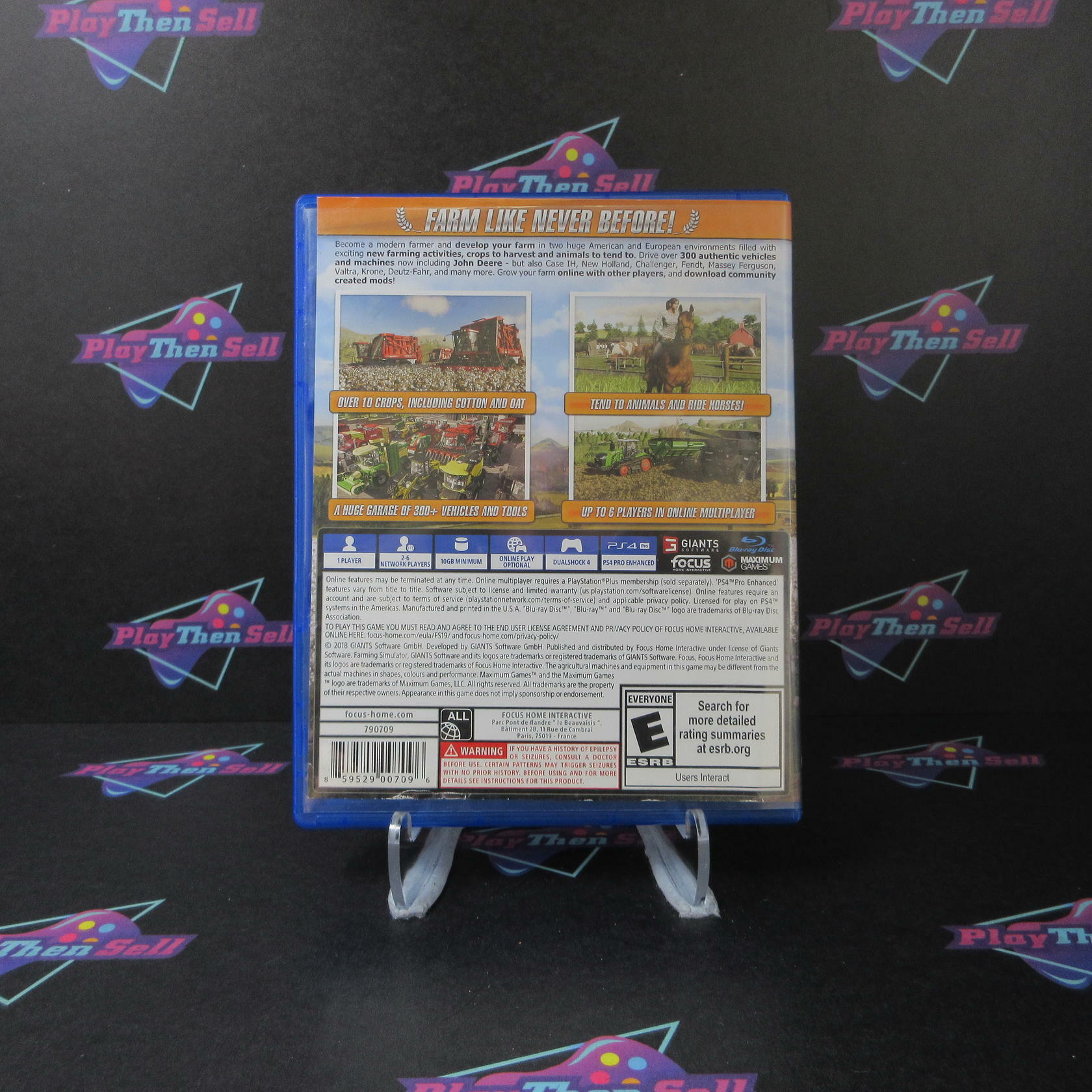 Farming Simulator 19 PS4 PlayStation 4 AD Complete CIB - Very Good