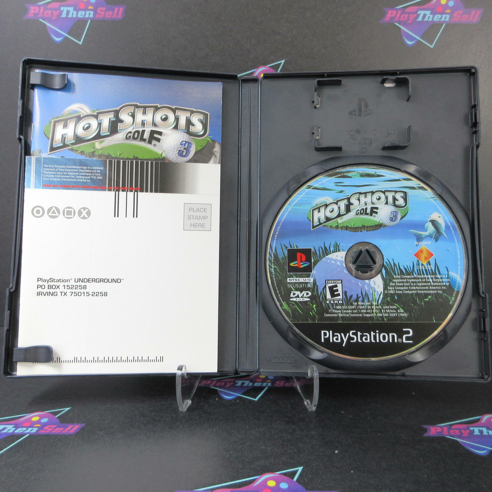 Hot Shots Golf 3 + Reg Card PS2 PlayStation 2 AD Complete CIB - Very Good