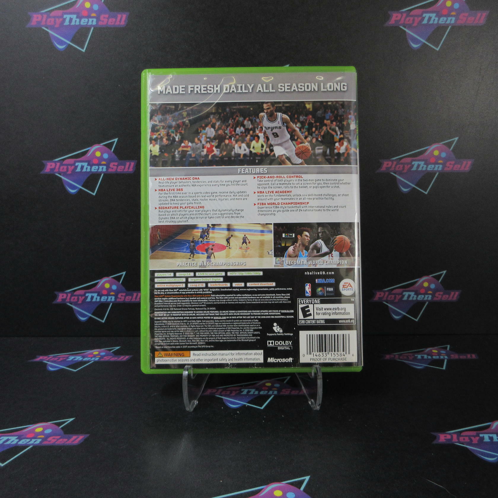 NBA Live 09 Xbox 360 AD/NM - Very Good