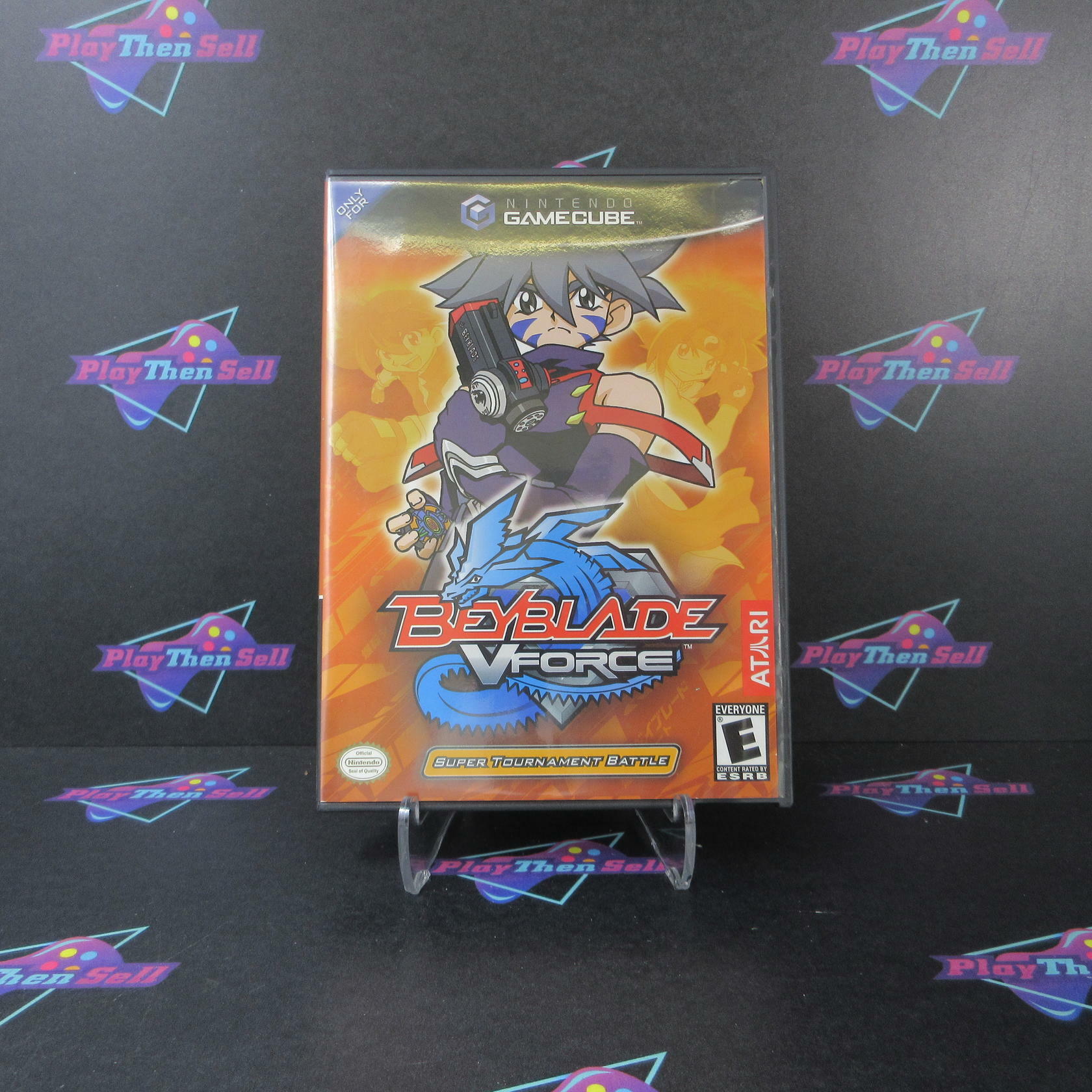 BeyBlade VForce Super Tournament Battle Nintendo GameCube AD/MD Complete CIB - Very Good