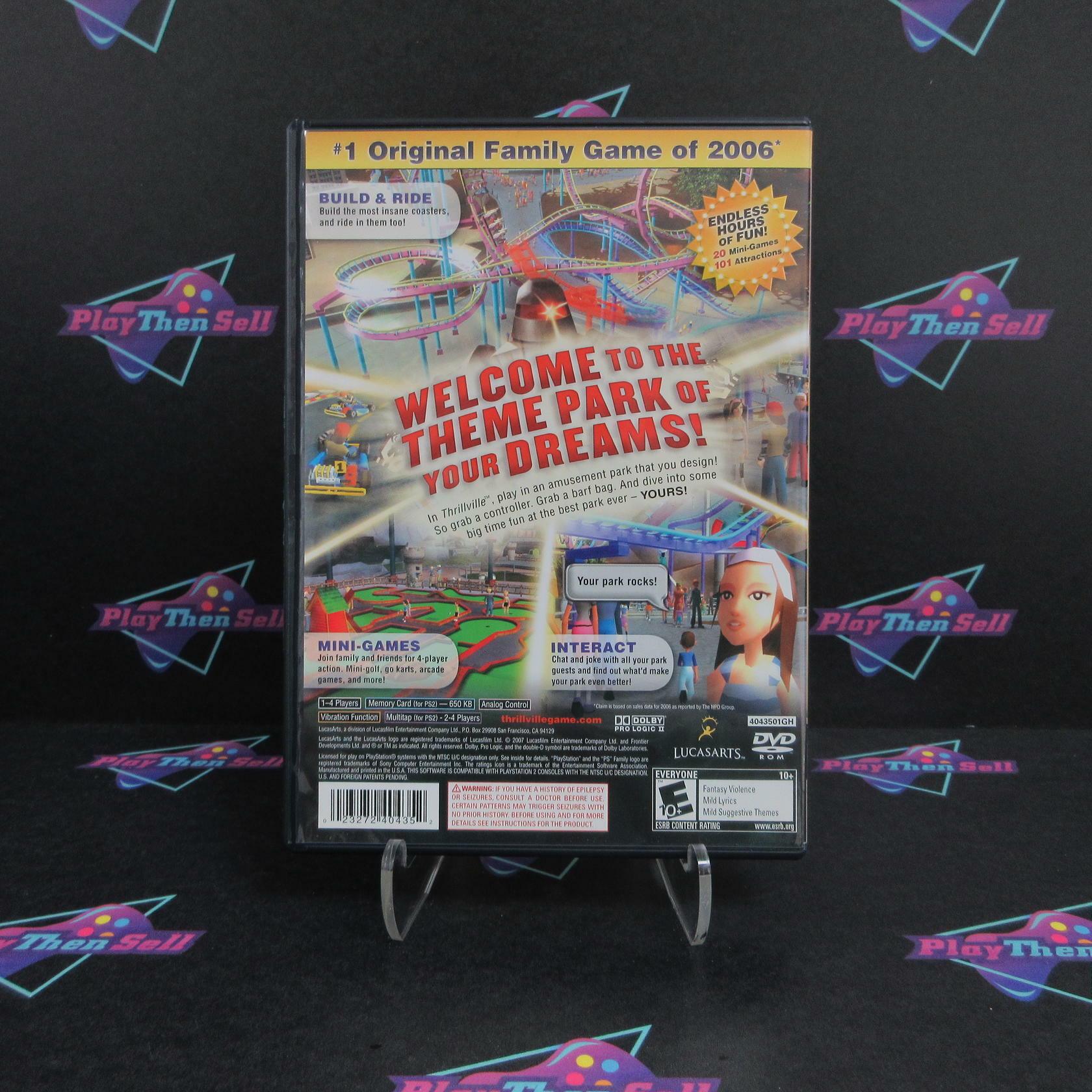 Thrillville PS2 PlayStation 2 Greatest Hits - Like New