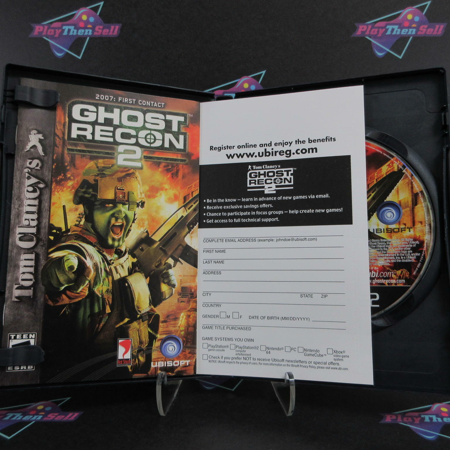 Tom Clancy's Ghost Recon 2 First Contact PS2 + Reg Card - Like New
