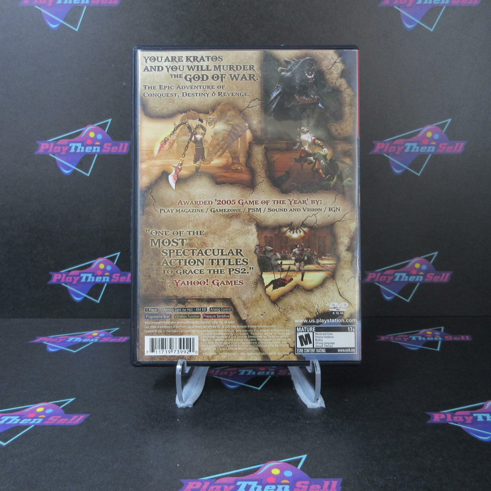 God of War Greatest Hits PS2 PlayStation 2 AD Complete CIB - Very Good