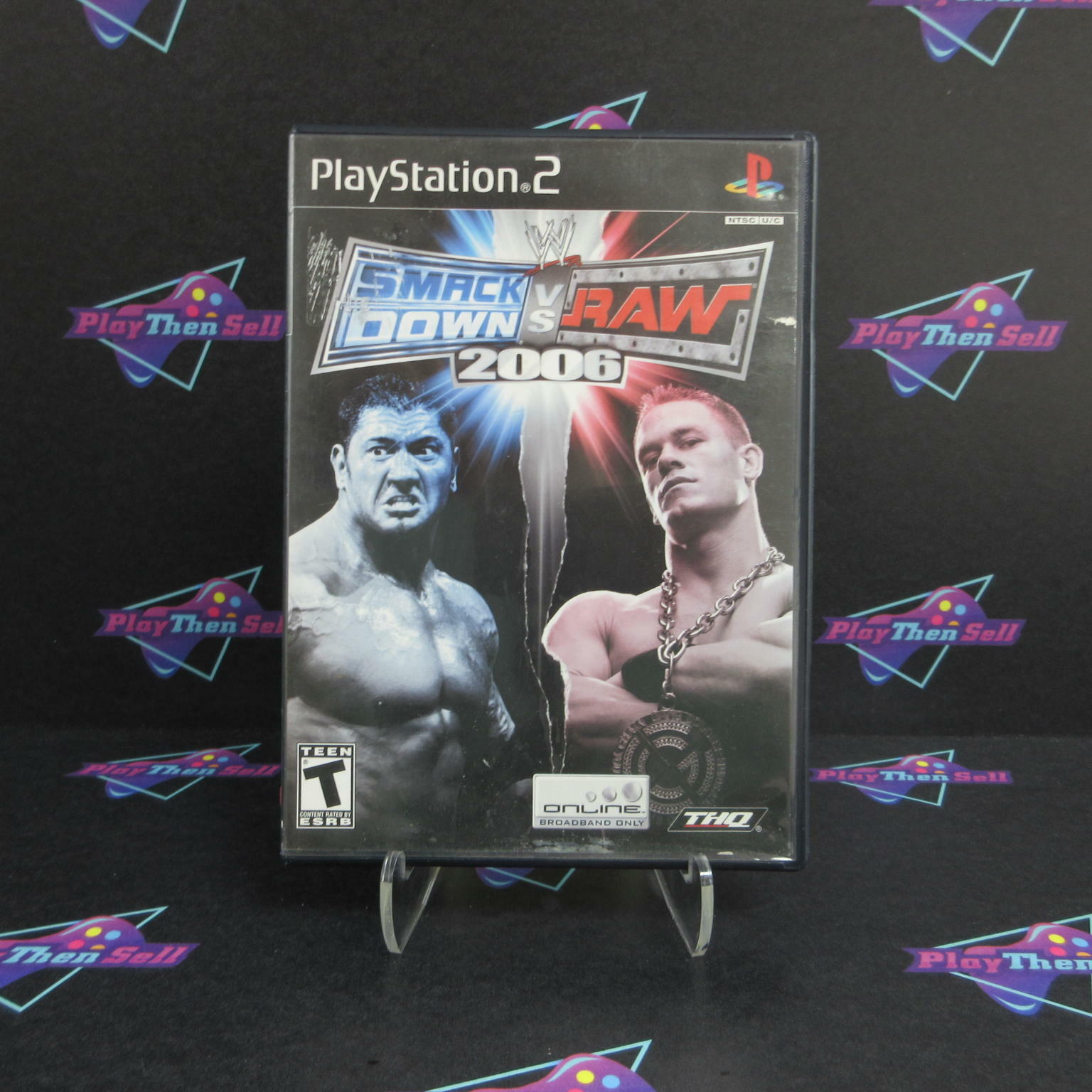 SmackDown Vs. Raw 2006 PS2 PlayStation 2 AD/NM - Very Good