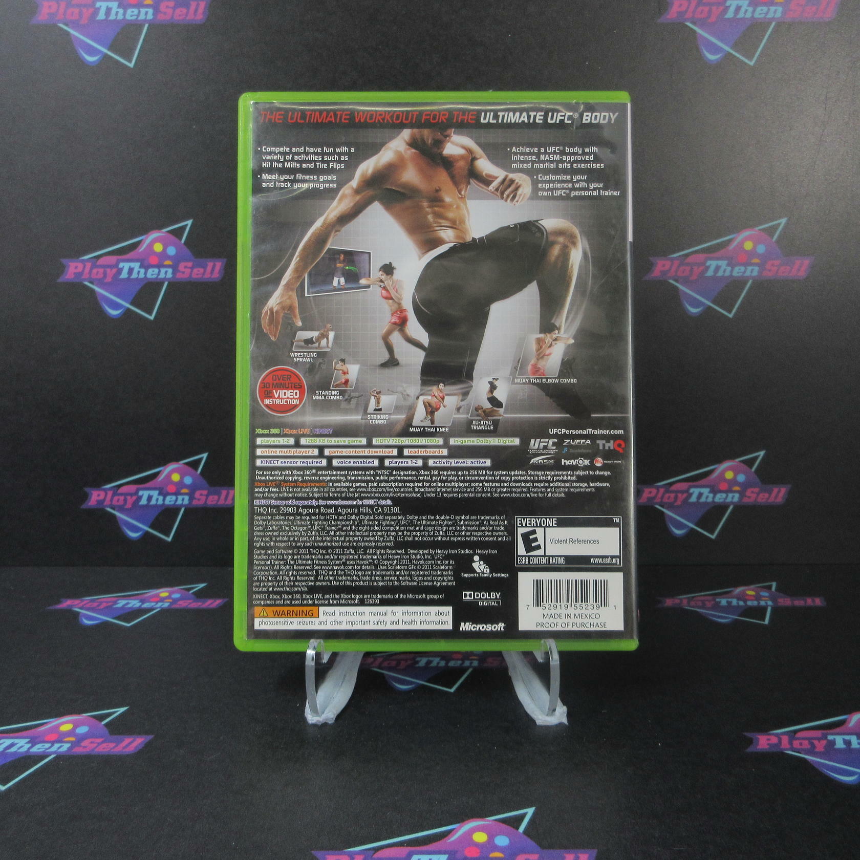 UFC Personal Trainer Xbox 360 AD/MD Complete CIB - Very Good