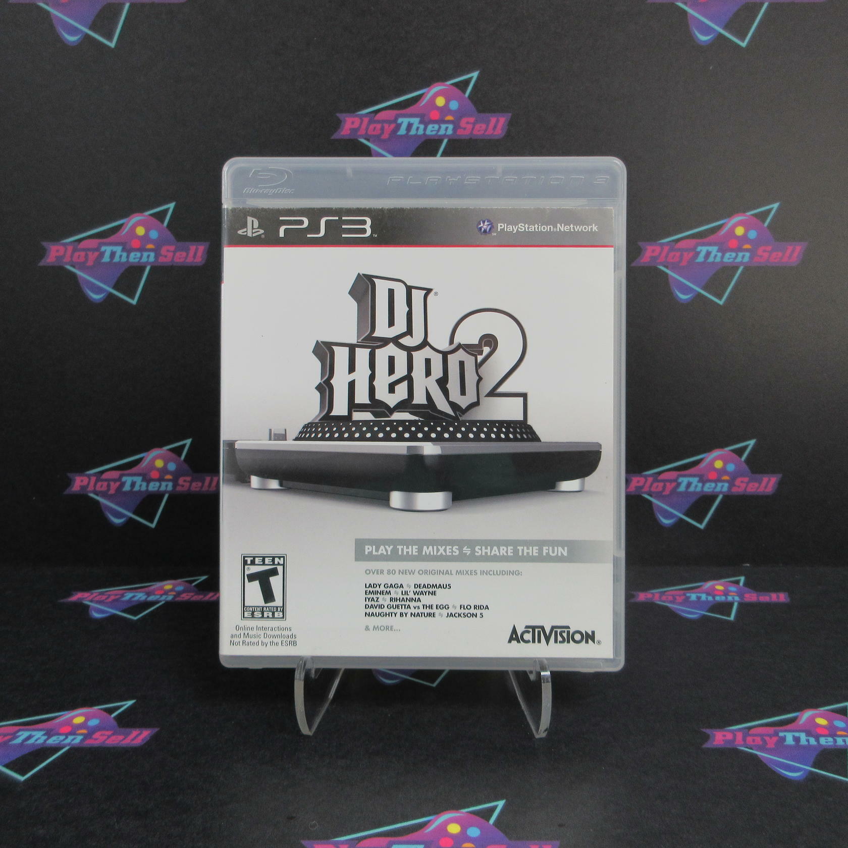 Dj Hero 2 PS3 PlayStation 3 AD Complete CIB - Very Good