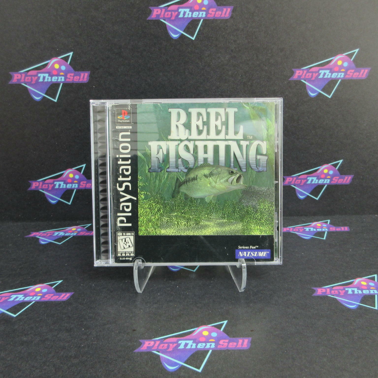 Reel Fishing PS1 PlayStation 1 + Reg Card - Like New
