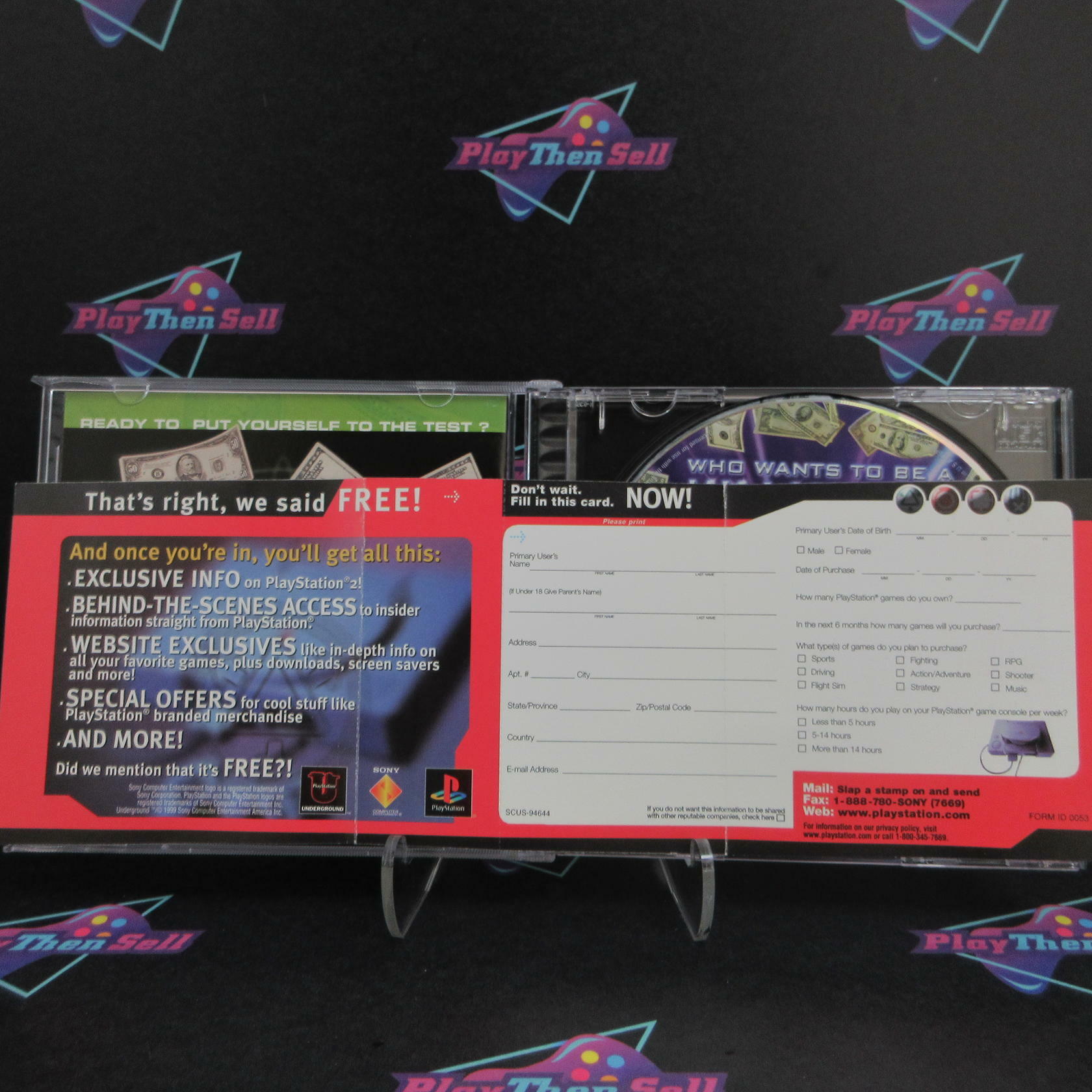 Who Wants To Be A Millionaire 3rd Edition PS1 PlayStation 1 - Like New