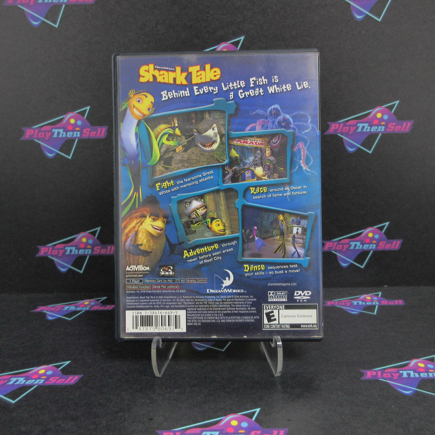 Shark Tale PS2 PlayStation 2 AD - Very Good