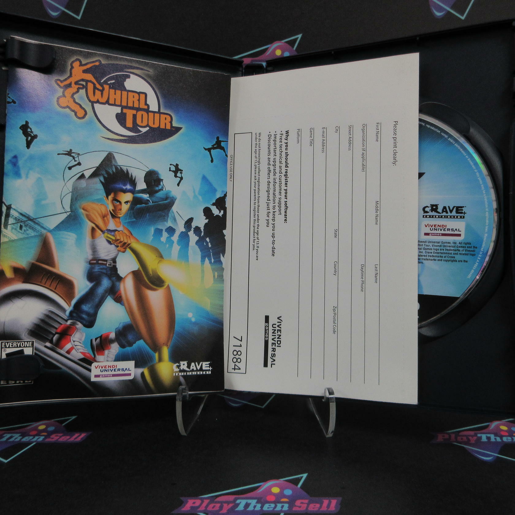 Whirl Tour PS2 PlayStation 2 + Reg Card - Like New
