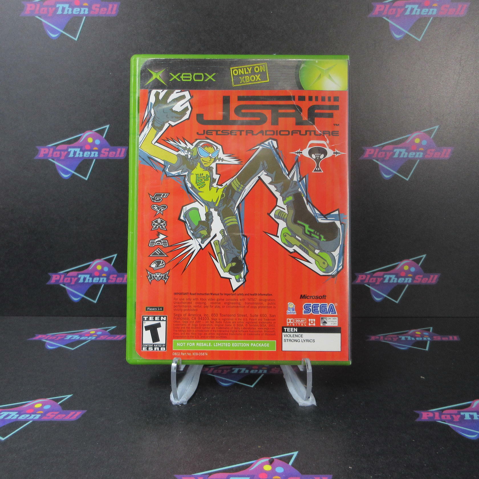 Sega GT 2002 / JSRF Jet Set Radio Future Xbox AD Complete CIB - Very Good