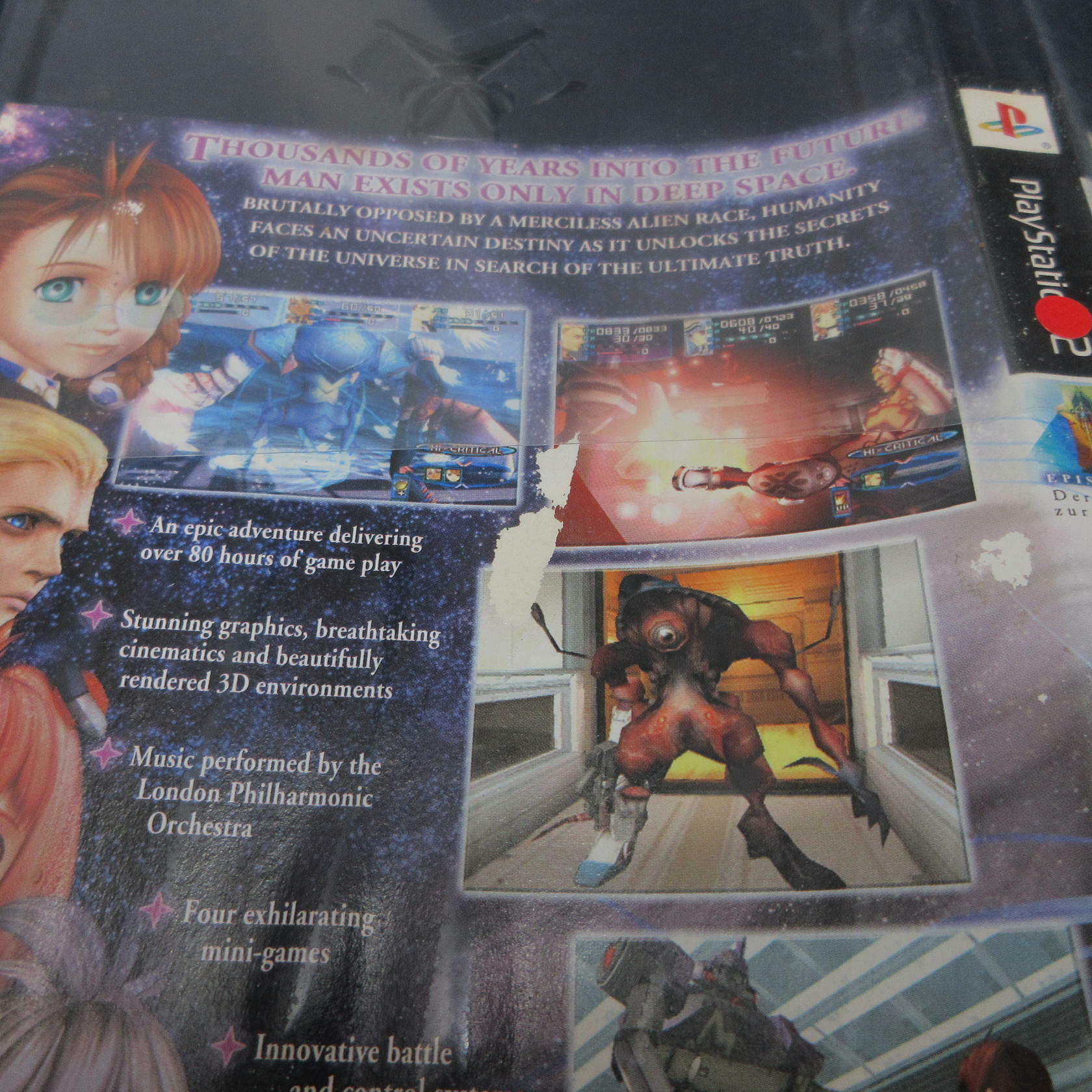 Xenosaga Episode 1 PS2 PlayStation 2 AD Complete CIB - Very Good
